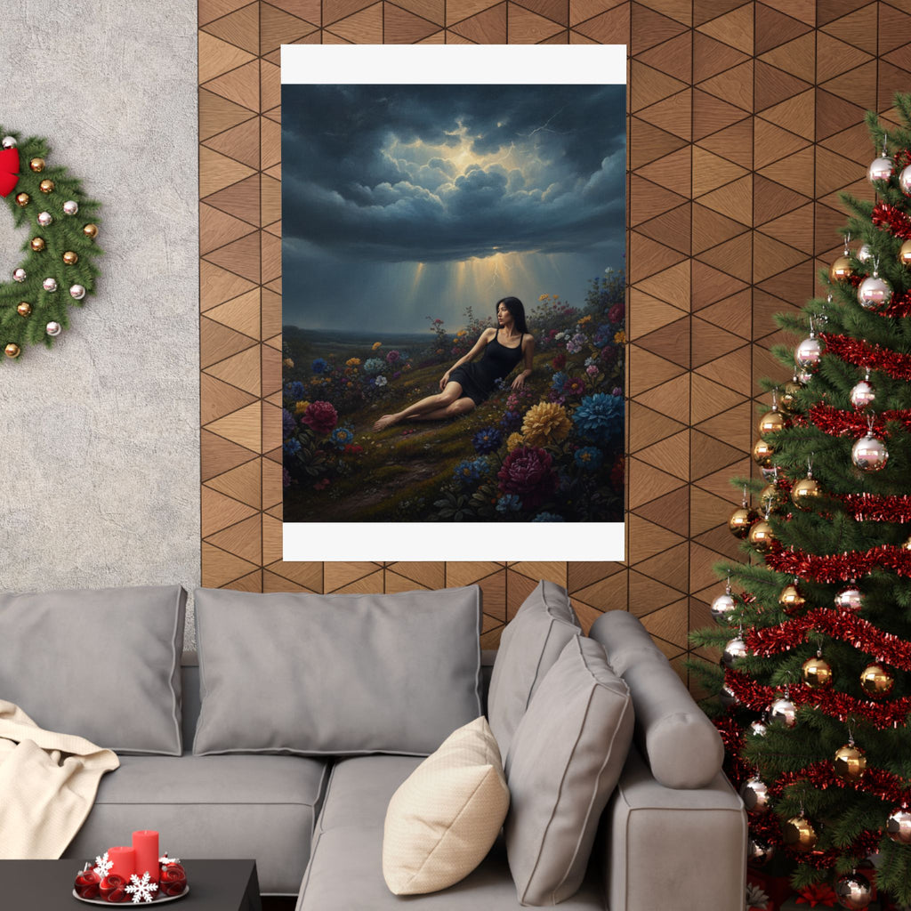 Dramatic Storm — Person — Matte Poster