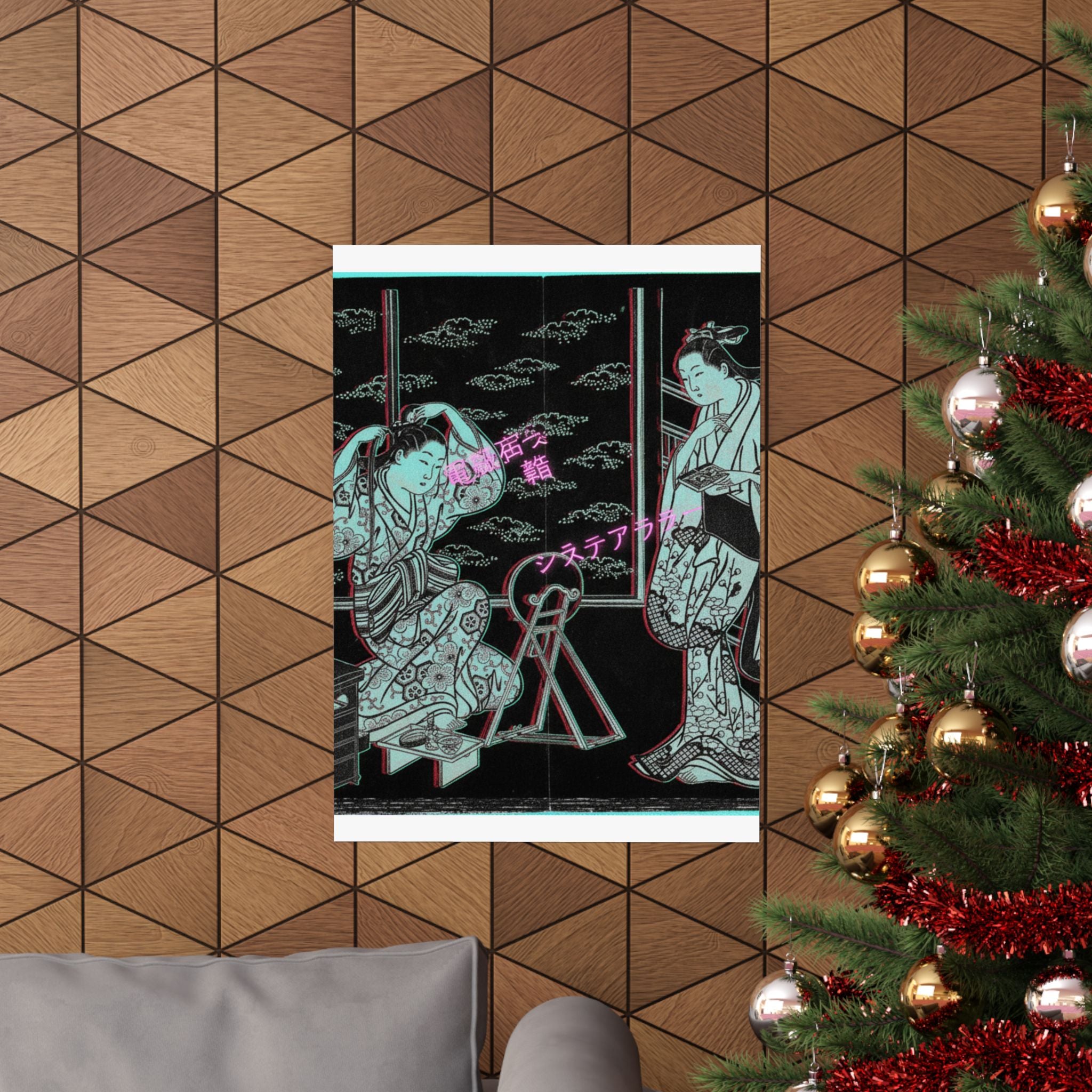 Glitch Culture — Two Women In A Room Opening On A Verandah — Matte Poster