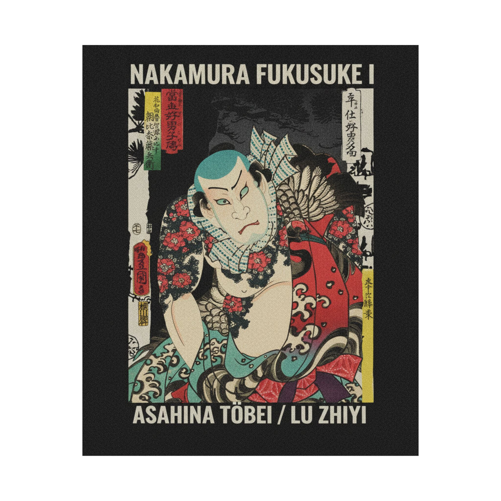Streetwear Collage — The Actor Nakamura Fukusuke I As Asahina Tōbei, Likened To Lu Zhishen The Tattoo — Matte Poster