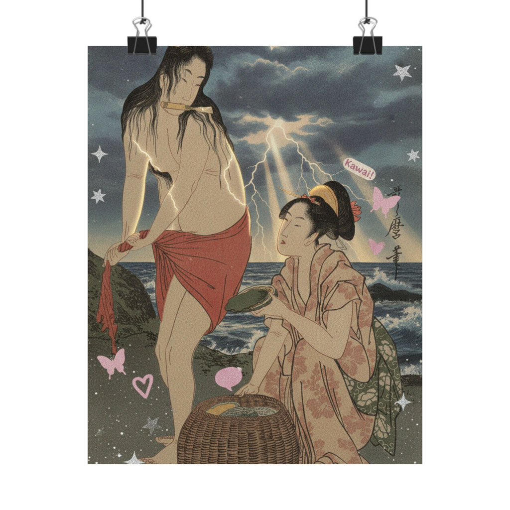Dramatic Storm — Abalone Divers — Matte Poster