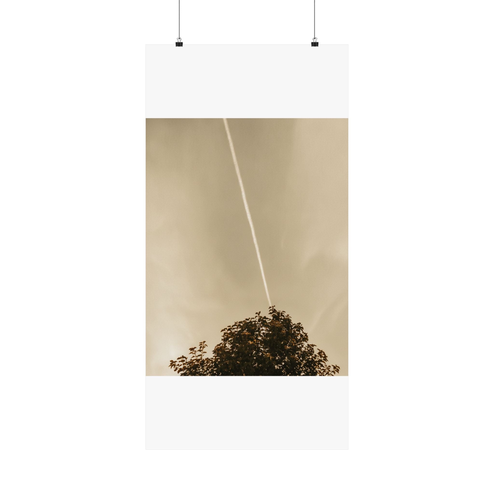 Scenic Nature — Contrail — Matte Poster