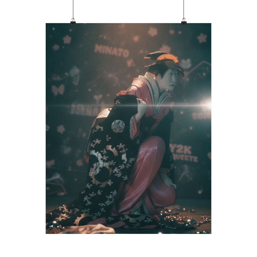 Cinematic — Actor Nakamura Kumetaro Ii As Minato, The Wife Of Yura Hyogonosuke — Matte Poster
