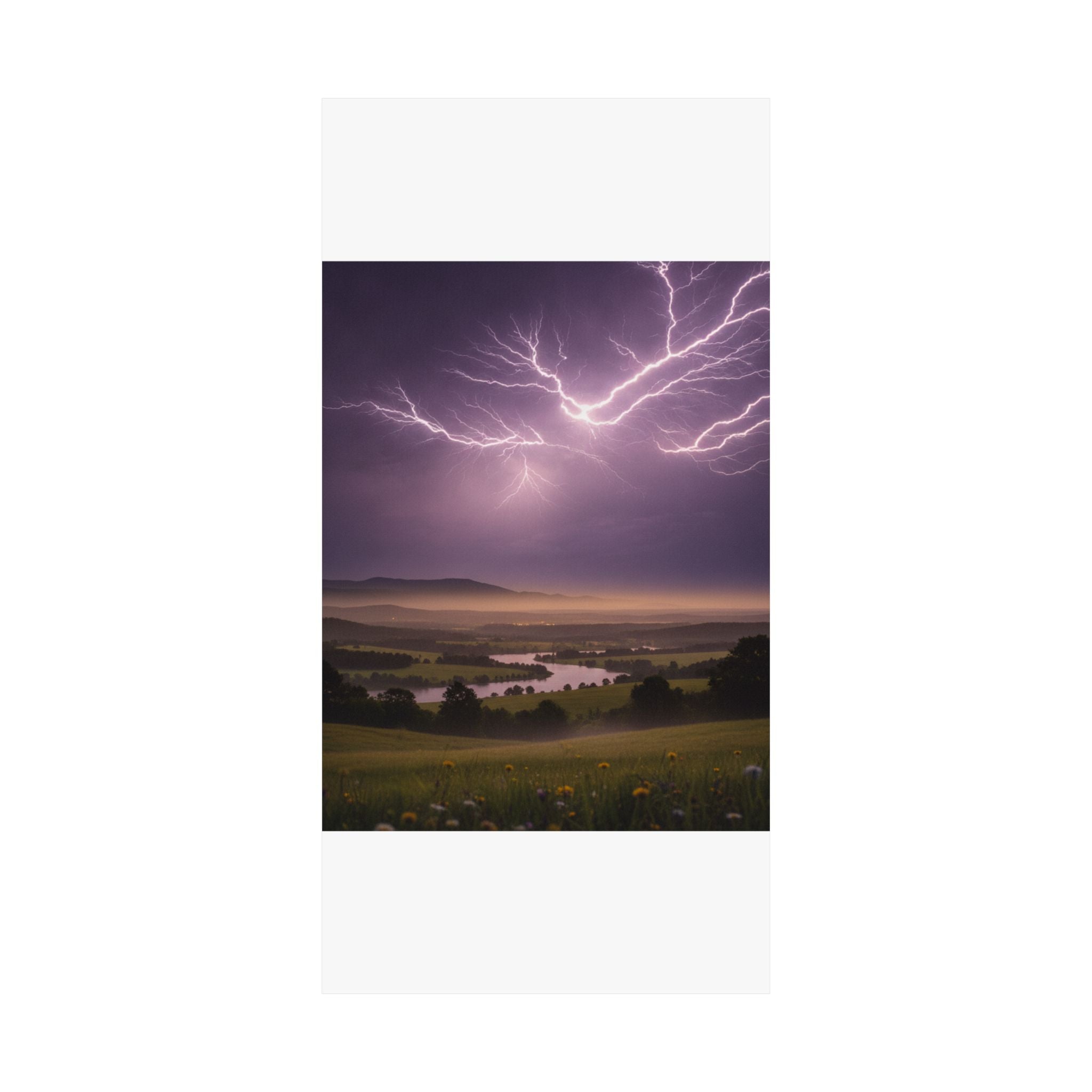 Scenic Nature — Lightning — Matte Poster