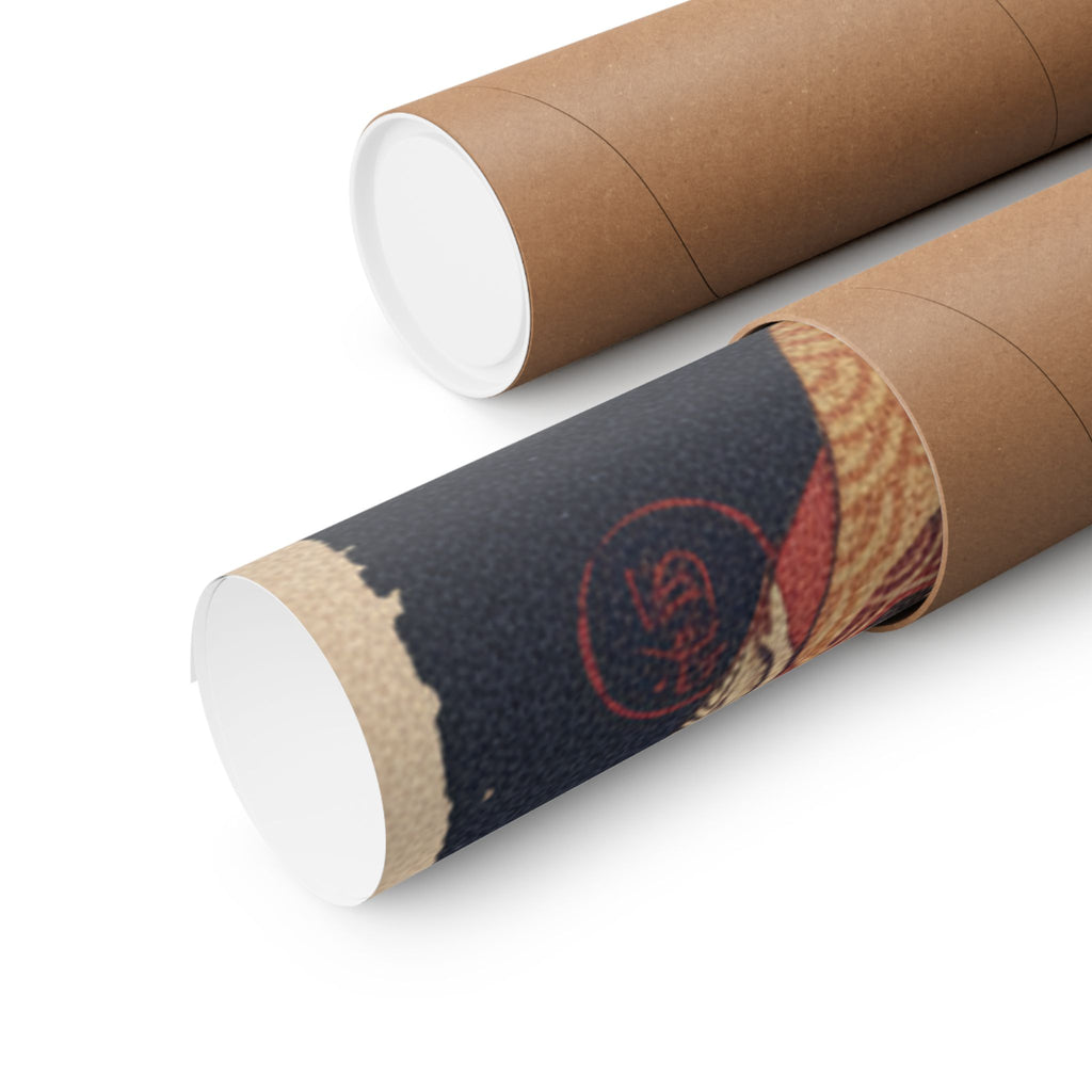 Japanese Street — Courtesan With Branch Of Seri — Matte Poster