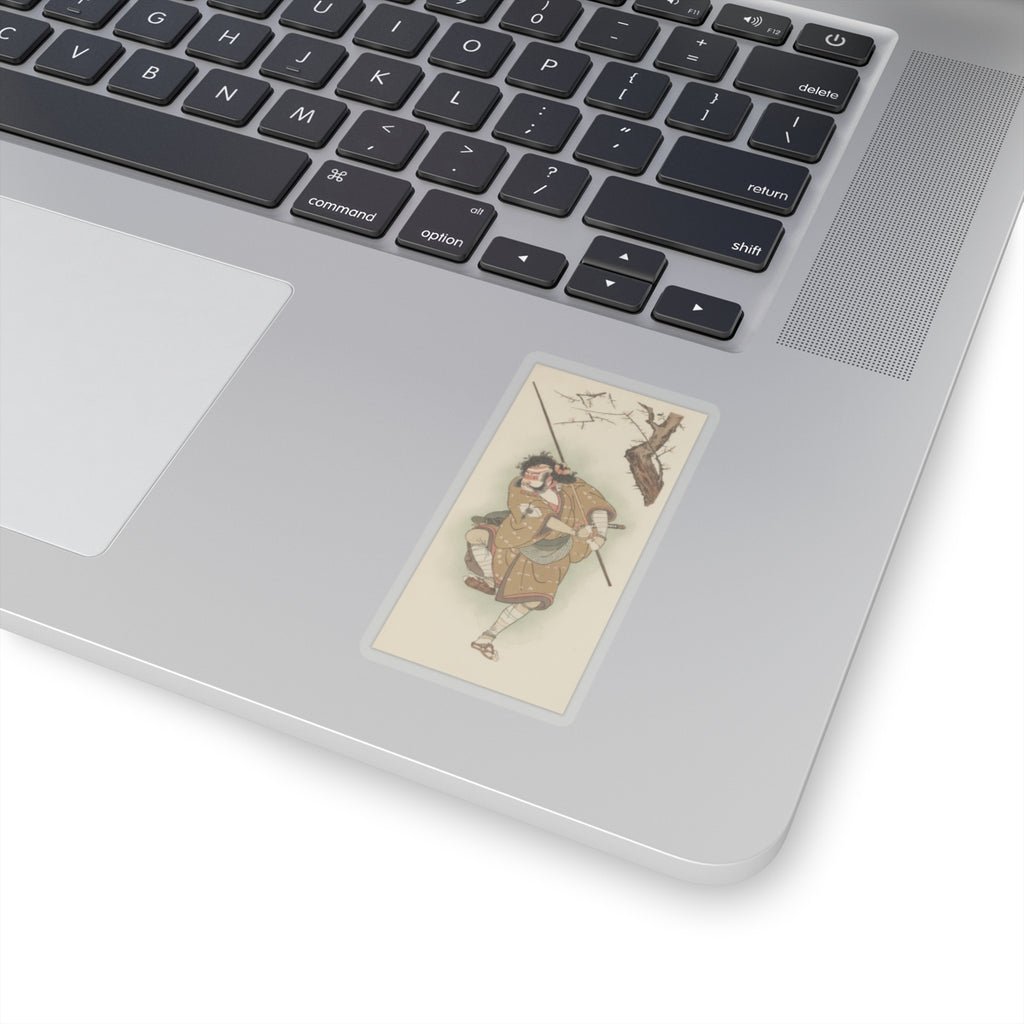 Botanical — Onoe Matsusuke In The Role Of Asahina In "Edo No Haru Meisho Soga" — Kiss-Cut Sticker