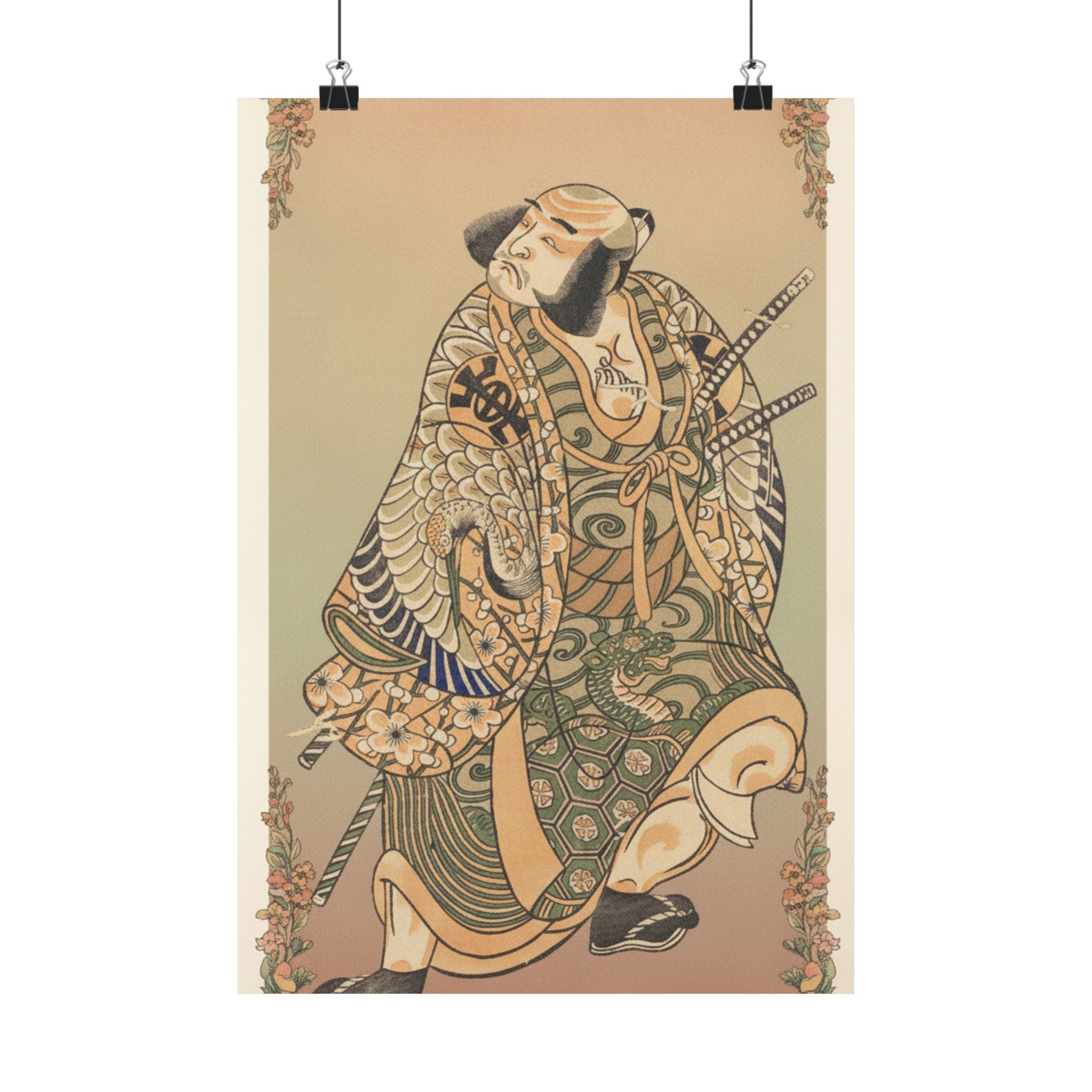 Affirmation — The Actor Nakamura Nakazo As A Warrior — Matte Poster