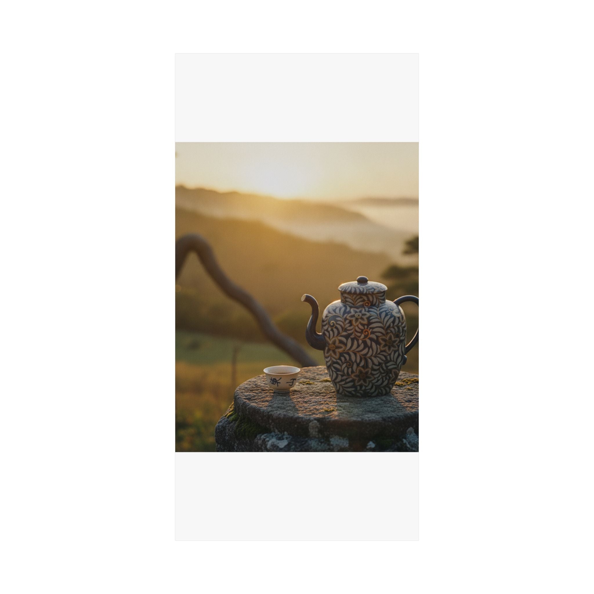 Scenic Nature — Wine Pot And Cup — Matte Poster