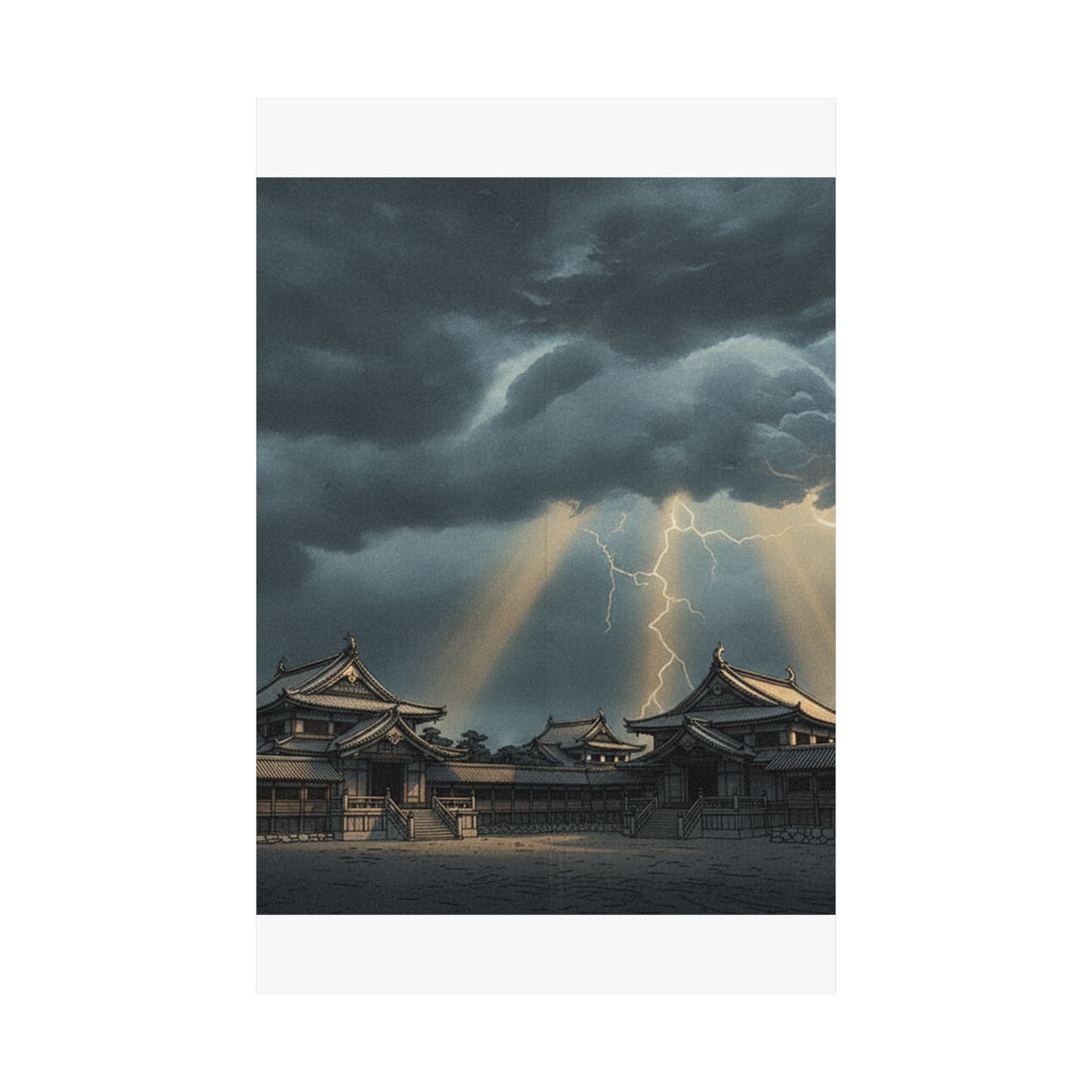 Dramatic Storm — The Inner Palace Of Chiyoda (Chiyoda No Ōoku) — Matte Poster
