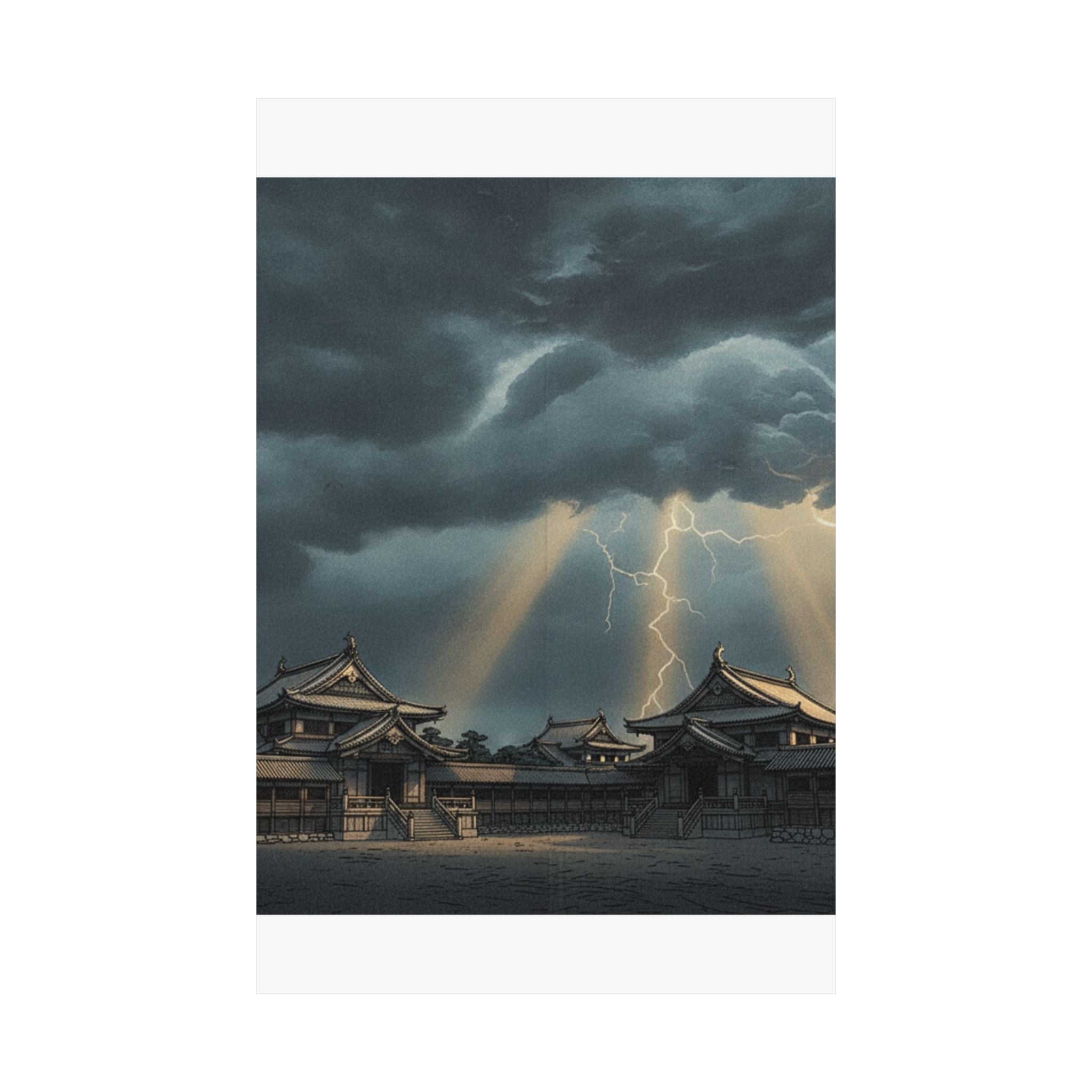 Dramatic Storm — The Inner Palace Of Chiyoda (Chiyoda No Ōoku) — Matte Poster