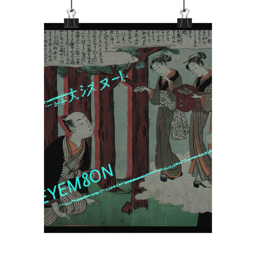 Glitch Culture — First Leaf Of The Shunga; The Delightful Love Adventures Of Maneyemon — Matte Poster