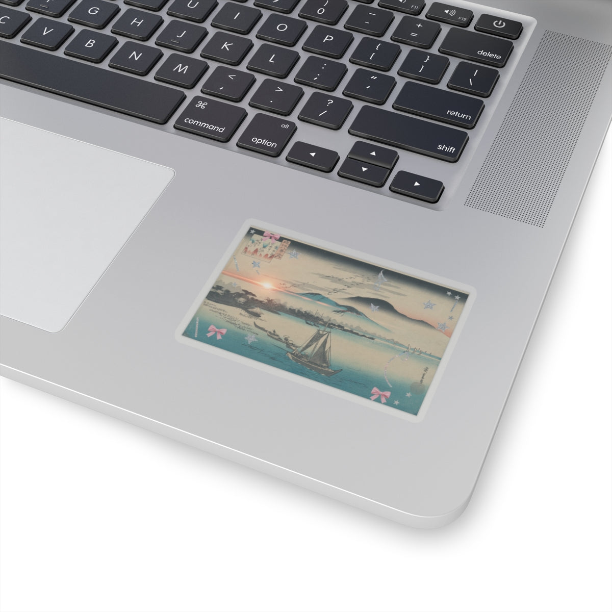 Cinematic — Geese Flying Down To Katada — Kiss-Cut Sticker