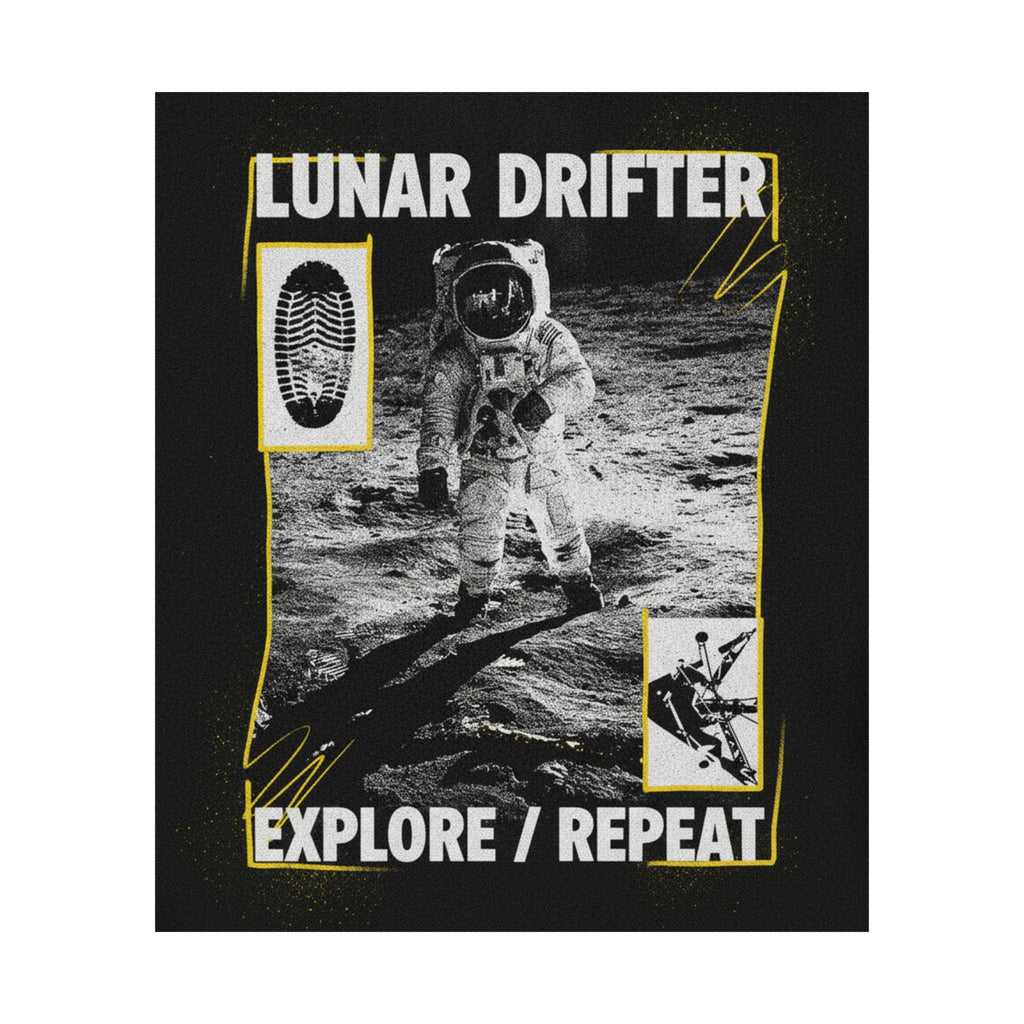Lunar Drifter Explore / Repeat Astronaut Streetwear Poster