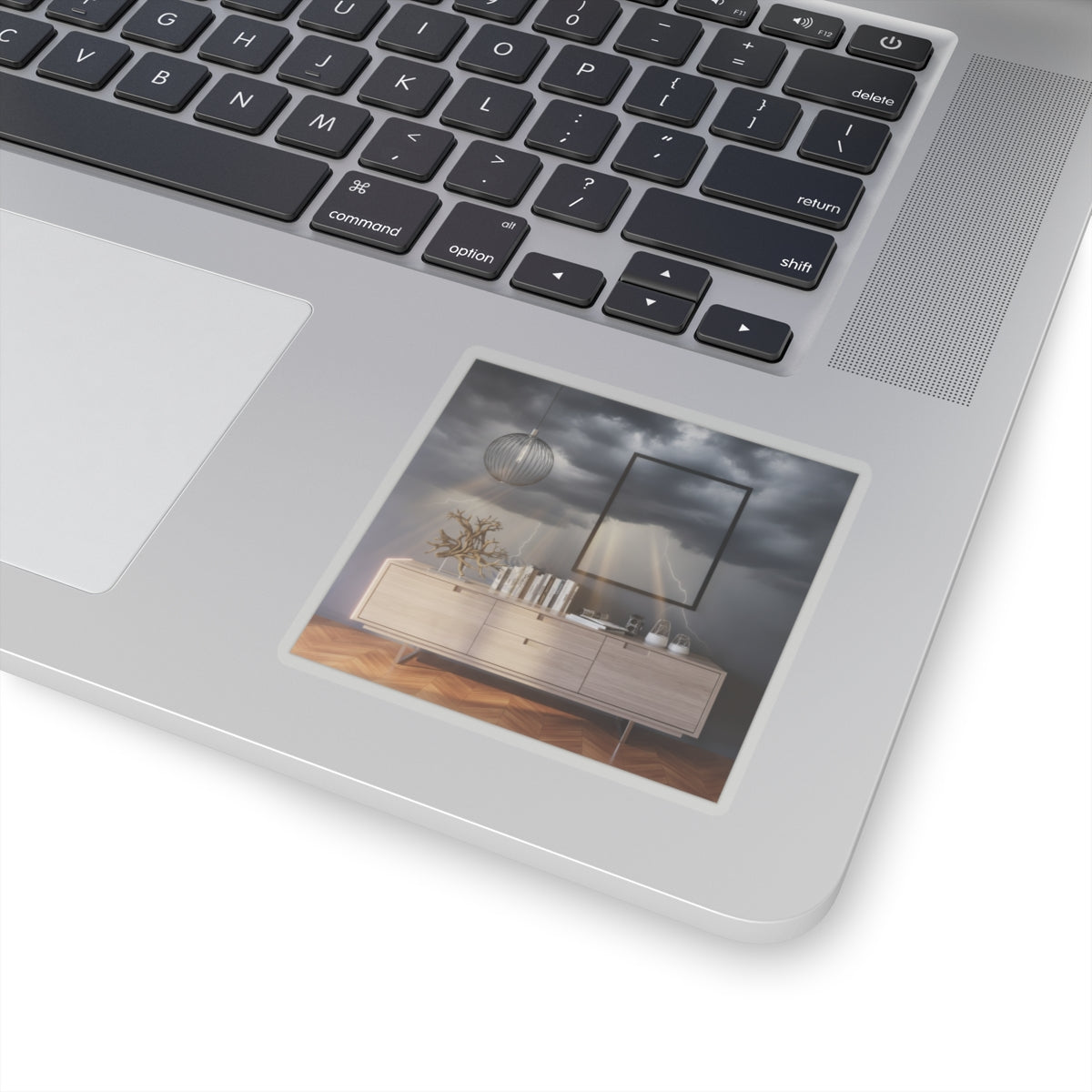 Dramatic Storm — Interior — Kiss-Cut Sticker