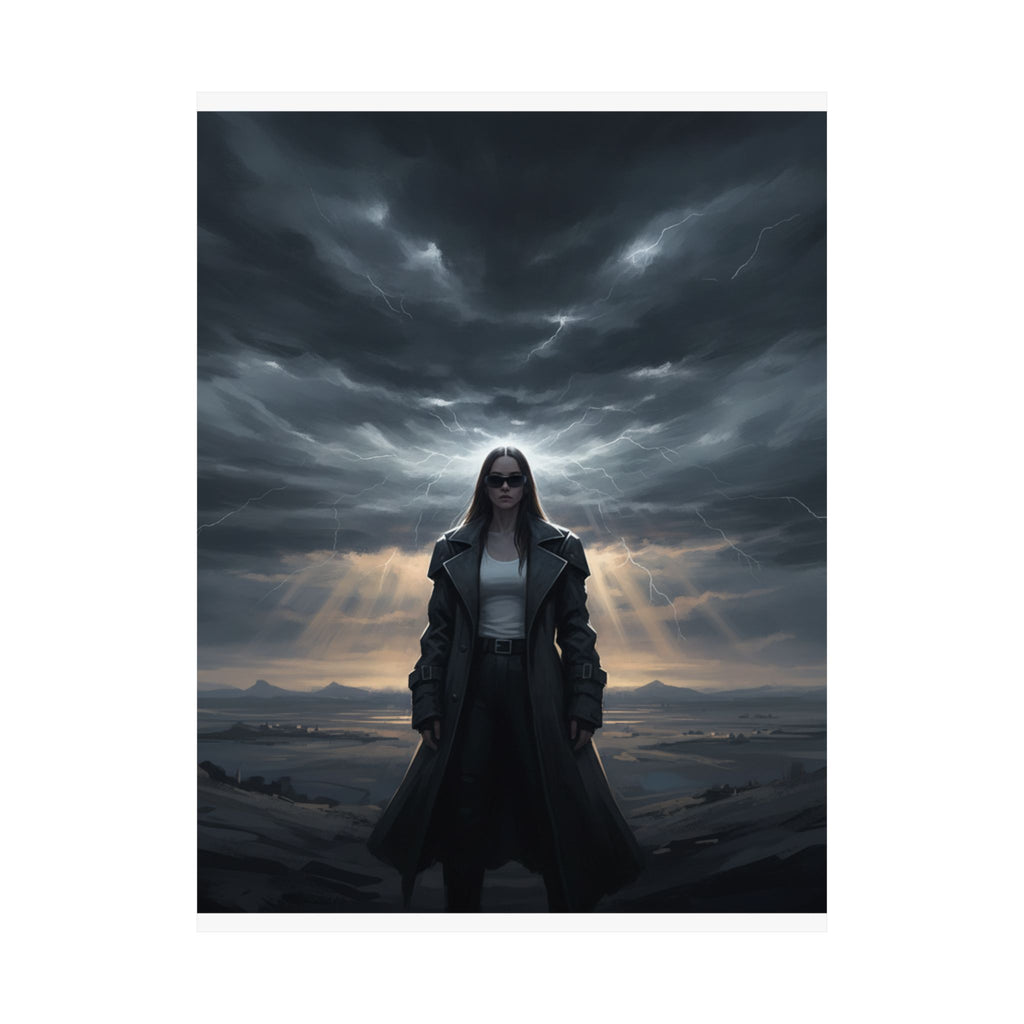 Dramatic Storm — Person — Matte Poster