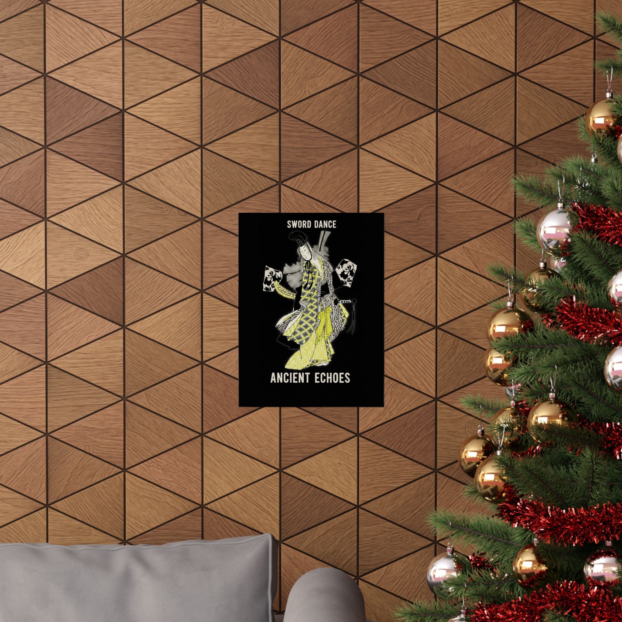 Streetwear Collage — Dancing Girl Wearing A Sword — Matte Poster