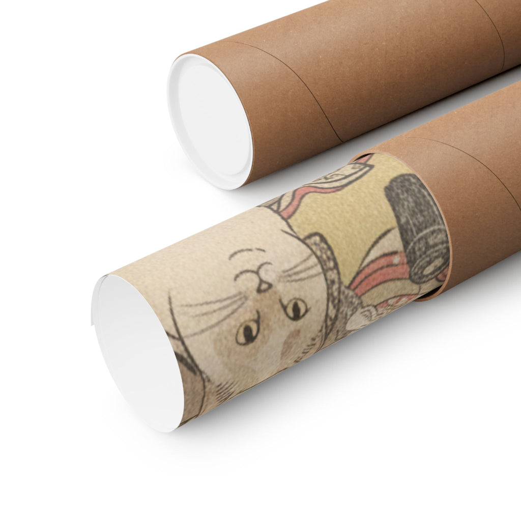 Botanical — Four Oiran Of The House Called Kadokana-Ya Playing The Game Of Ko-Awase (Incense — Matte Poster