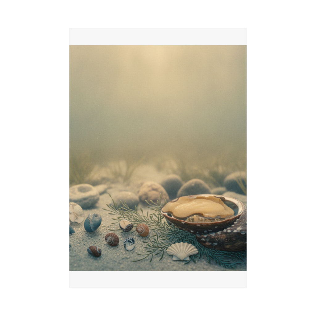 Scenic Nature — Shells Under Water — Matte Poster