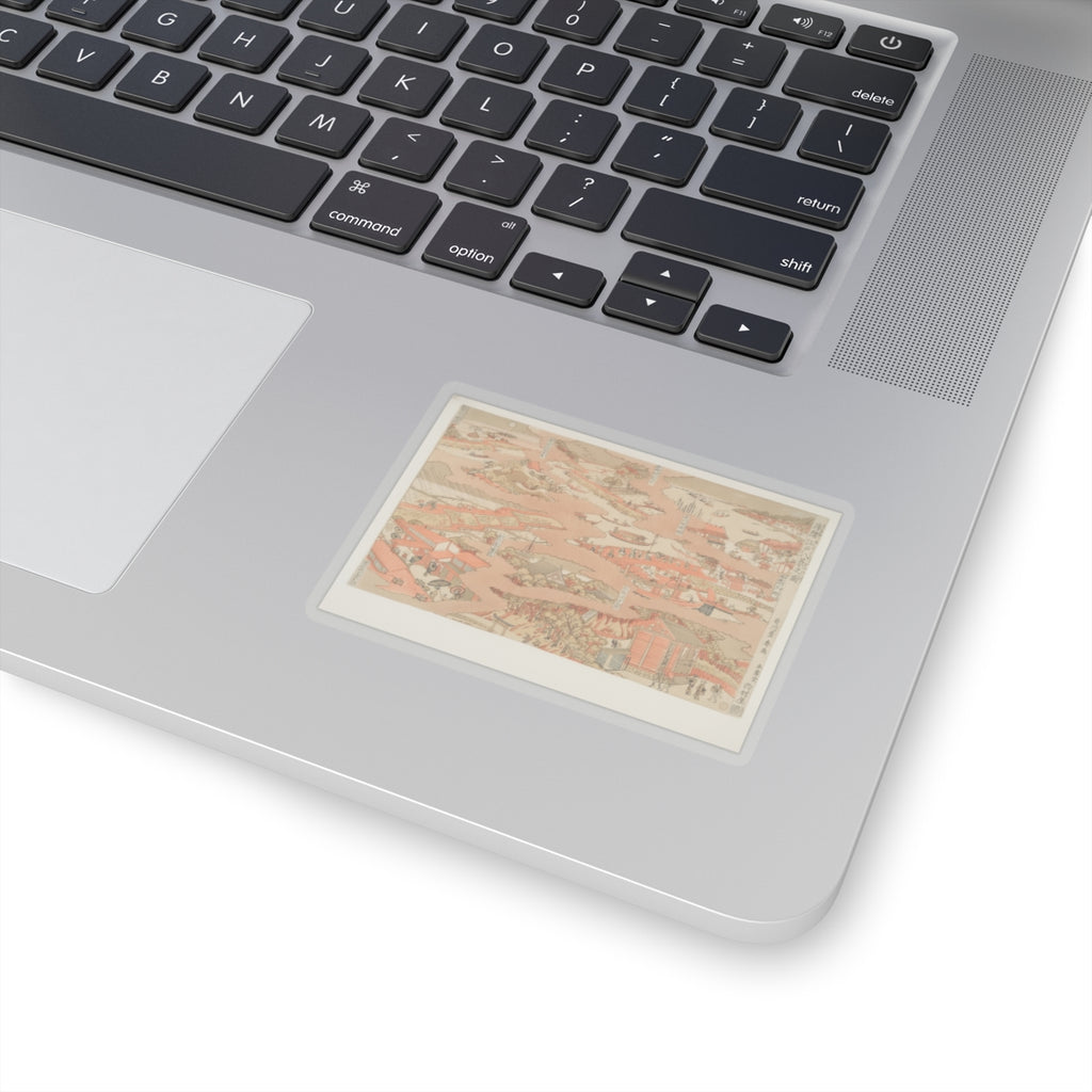 Watercolor — Edo Hakkei No Zu — Kiss-Cut Sticker