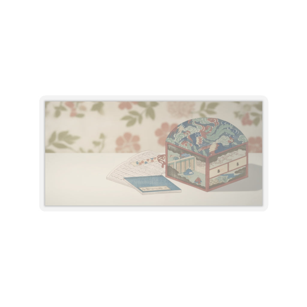 Product Marketing — Box And Books — Kiss-Cut Sticker