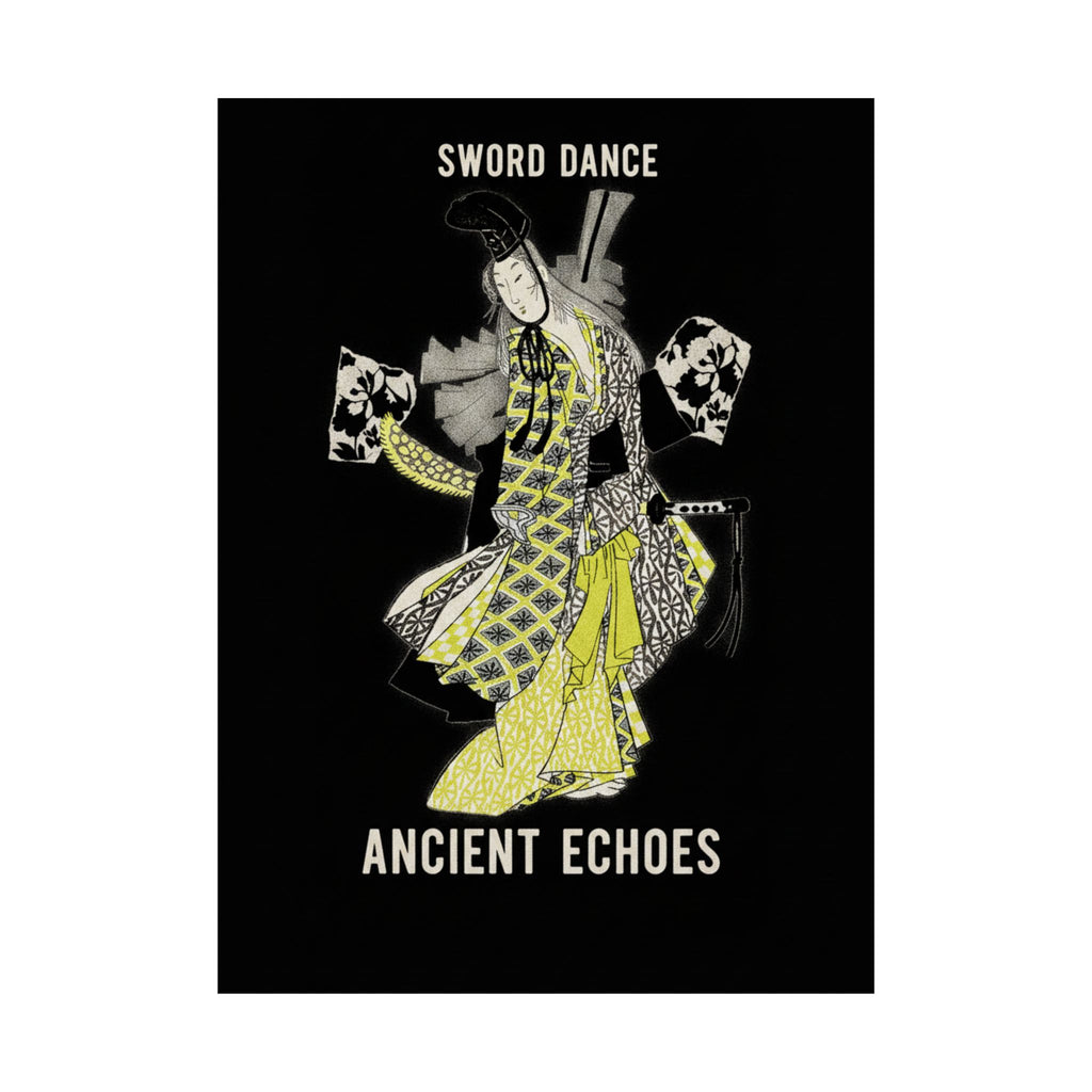 Streetwear Collage — Dancing Girl Wearing A Sword — Matte Poster