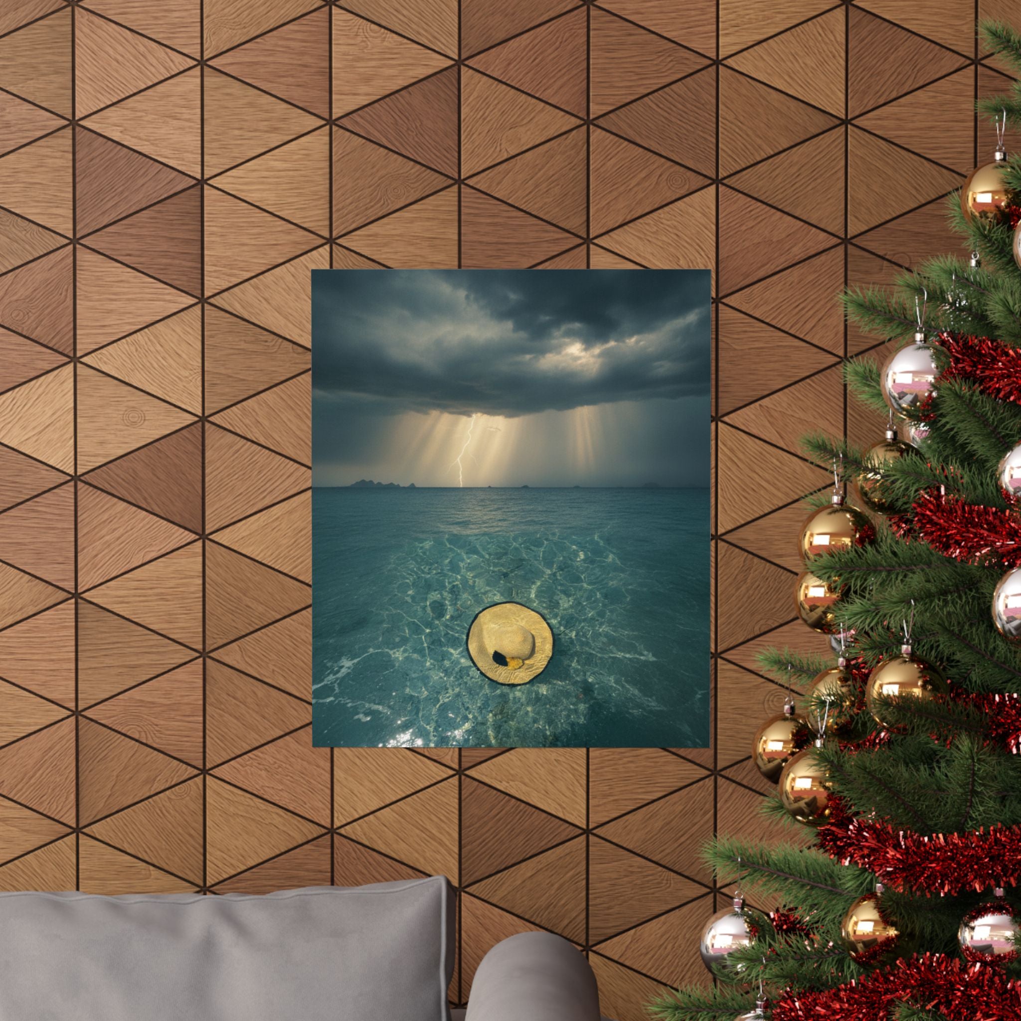 Dramatic Storm — Hat — Matte Poster
