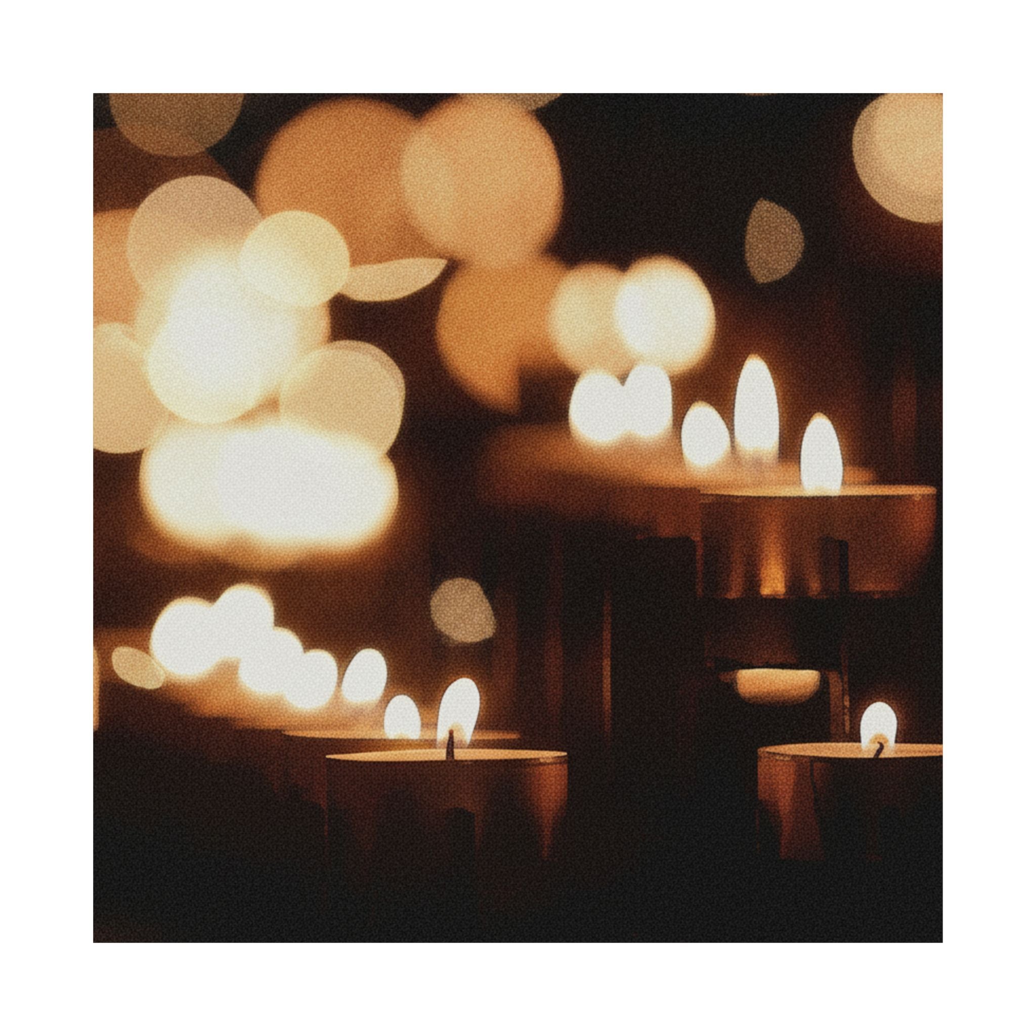 Southern Sunset — Candle — Matte Poster