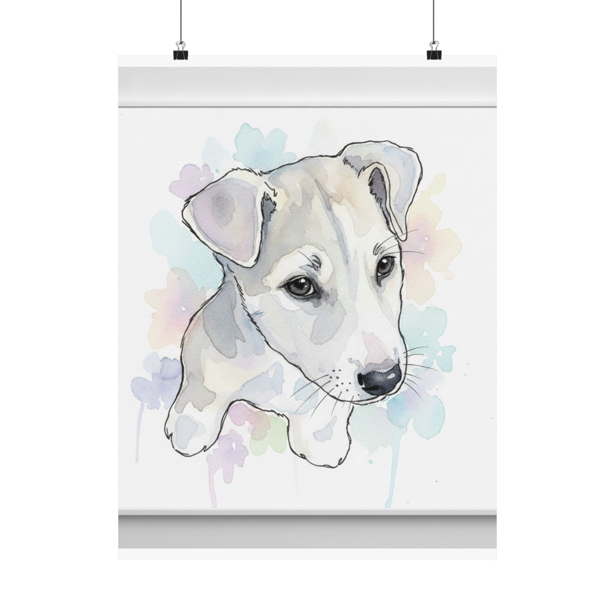 Watercolor — Dog — Matte Poster