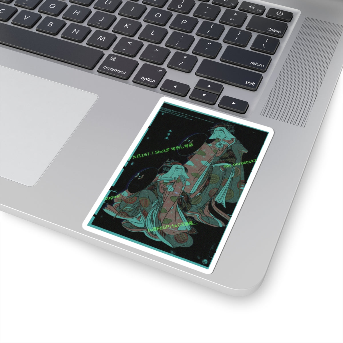 Glitch Culture — The Actors Iv Iwai Hanshiro And I Bando Mitsugoro As Women Pilgrime In A Shosa ( — Kiss-Cut Sticker