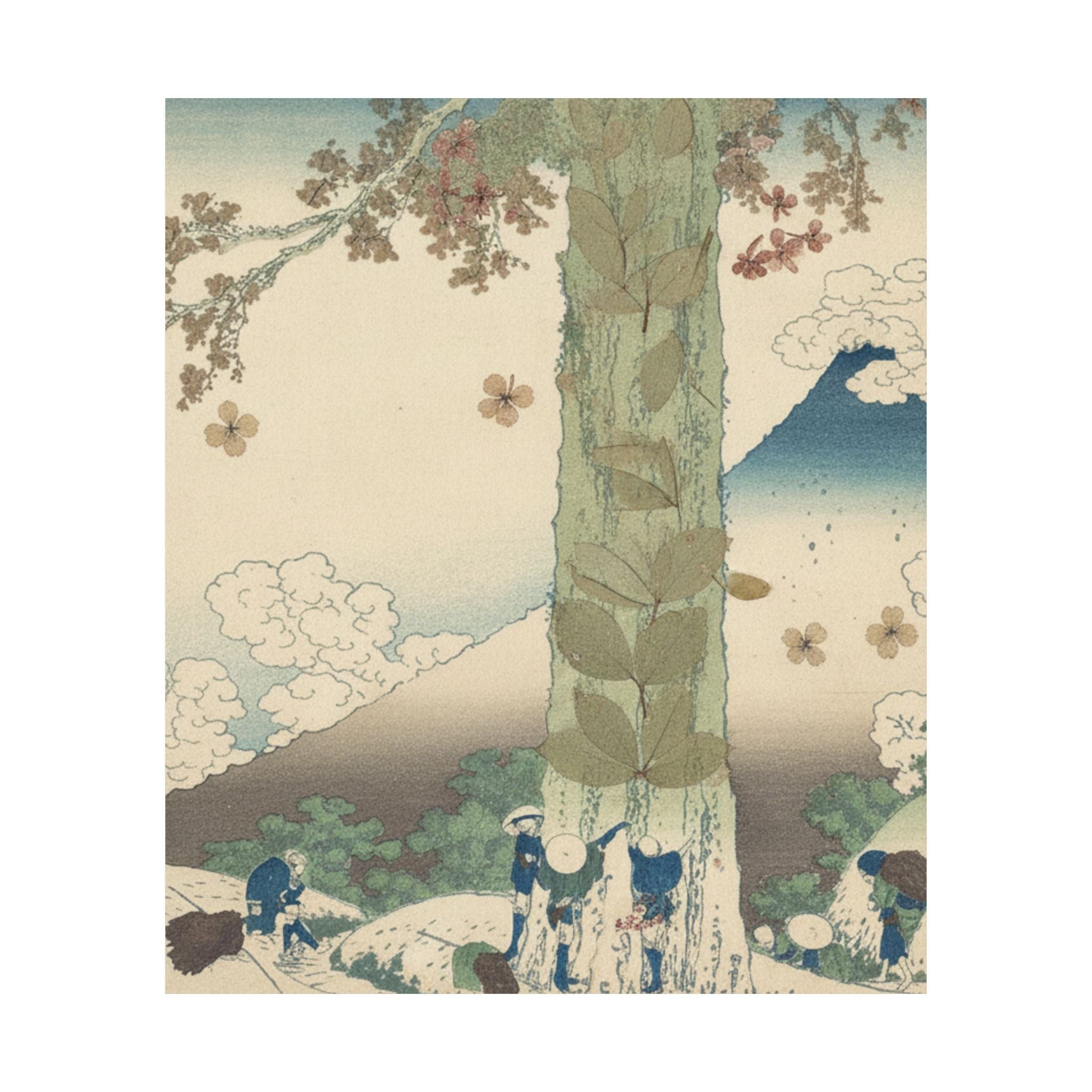 Botanical — Mishima Pass In Kai Province (Kōshū Mishima Goe), From The Series Thirty-Six Vie — Matte Poster