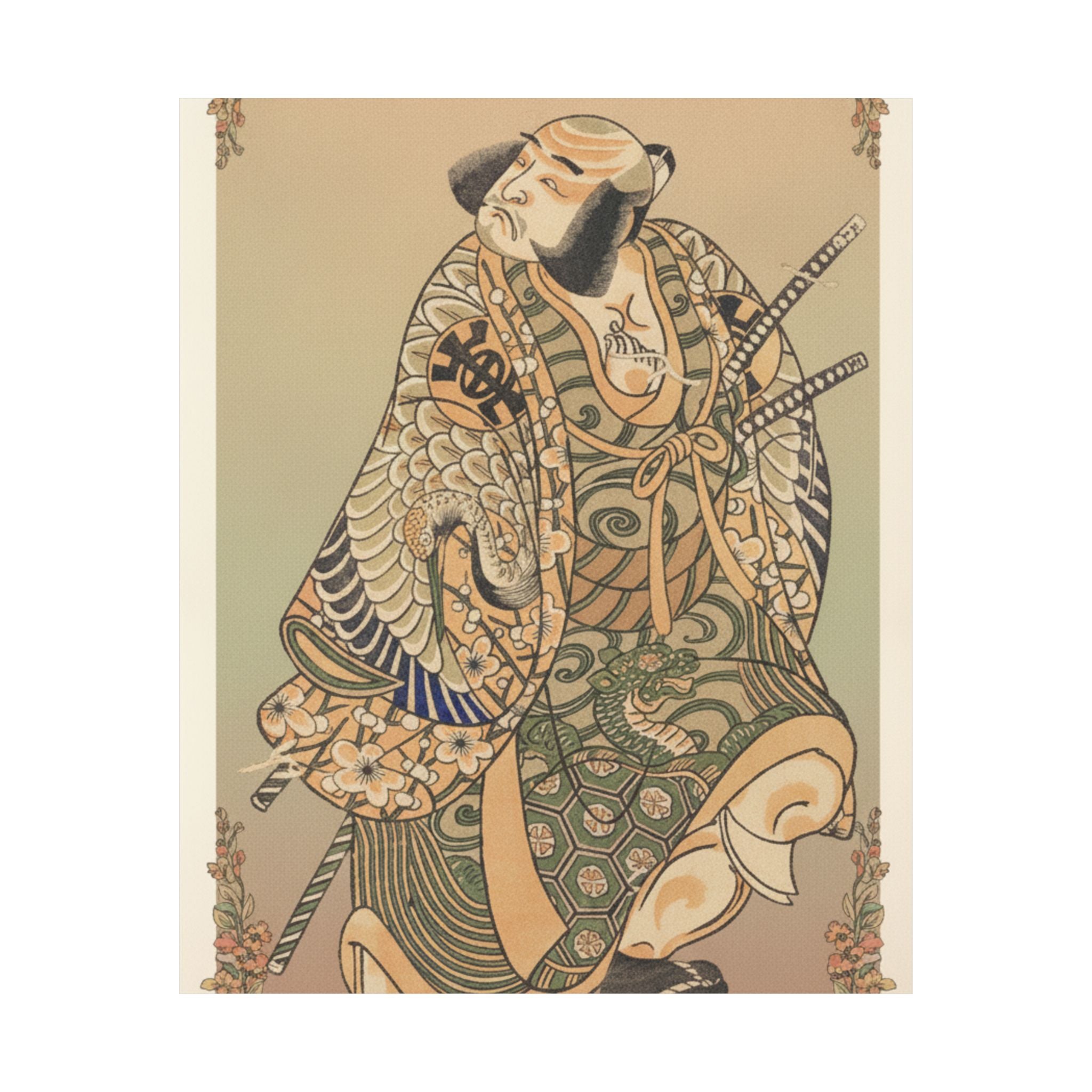 Affirmation — The Actor Nakamura Nakazo As A Warrior — Matte Poster
