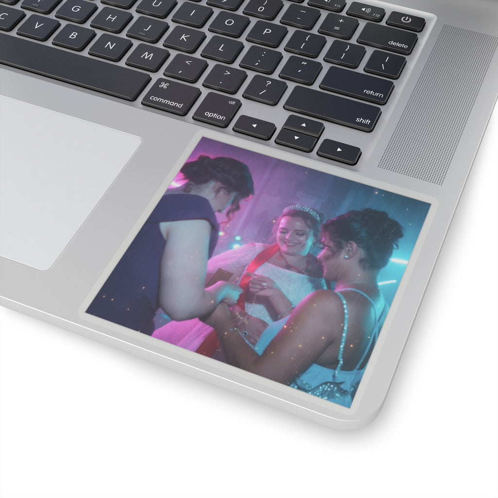 Neon Noir — Person — Kiss-Cut Sticker