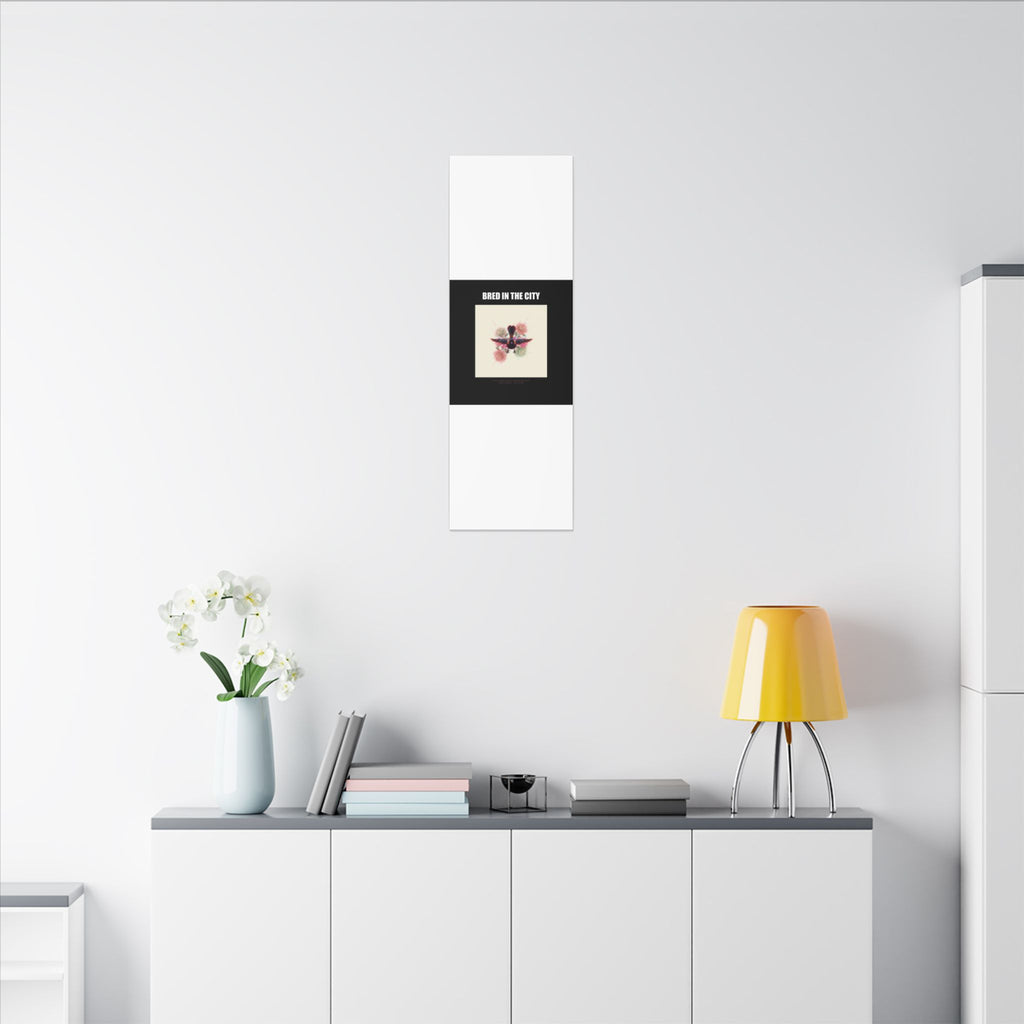 BRED IN THE CITY Flying Bird & Roses Matte Canvas