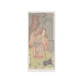 Ecommerce Main — The Actor The Fourth Danjuro With His Chin In His Hand Leaning On The Handle Of  — Kiss-Cut Sticker