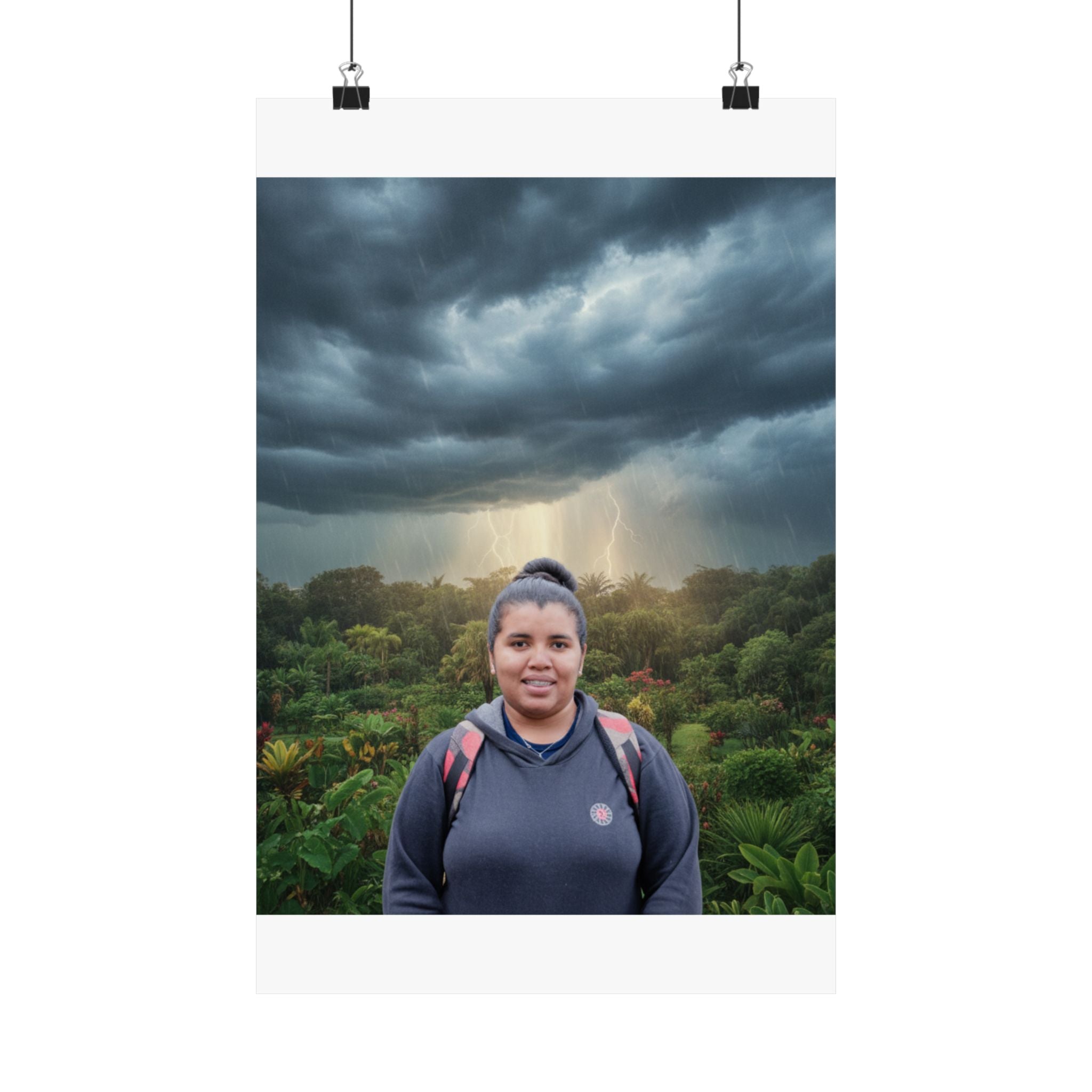 Dramatic Storm — Person — Matte Poster — Poster 2