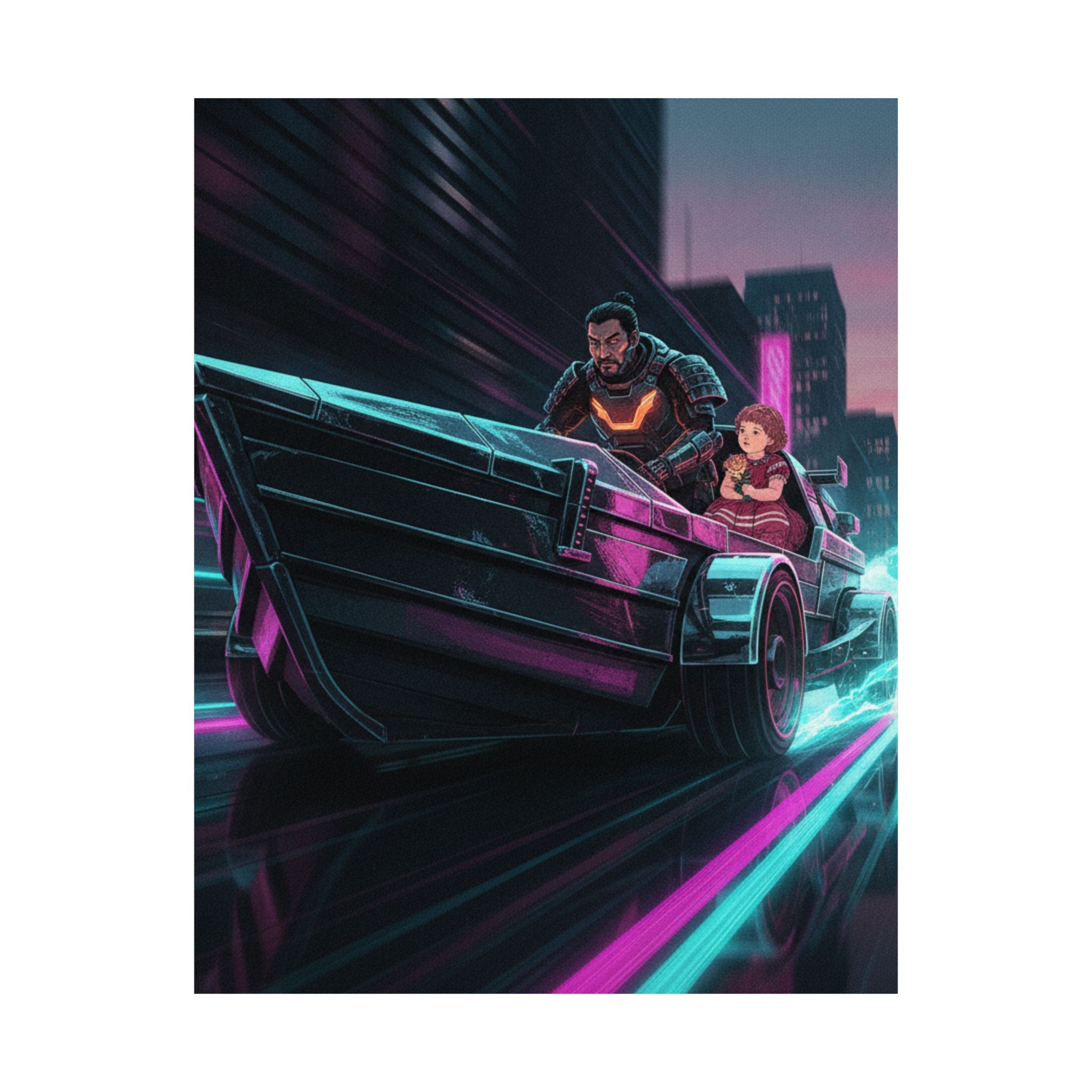 Fast Furious — 'Black Ship' (Kurofune), Illustration From Bugei Kurabu (Literary Club) — Matte Poster