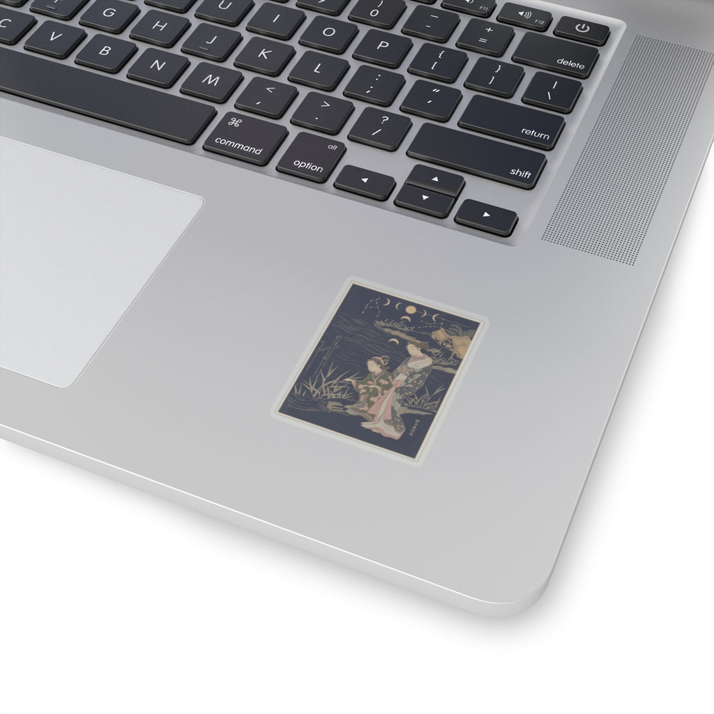 Celestial — Two Young Ladies At The Shore — Kiss-Cut Sticker