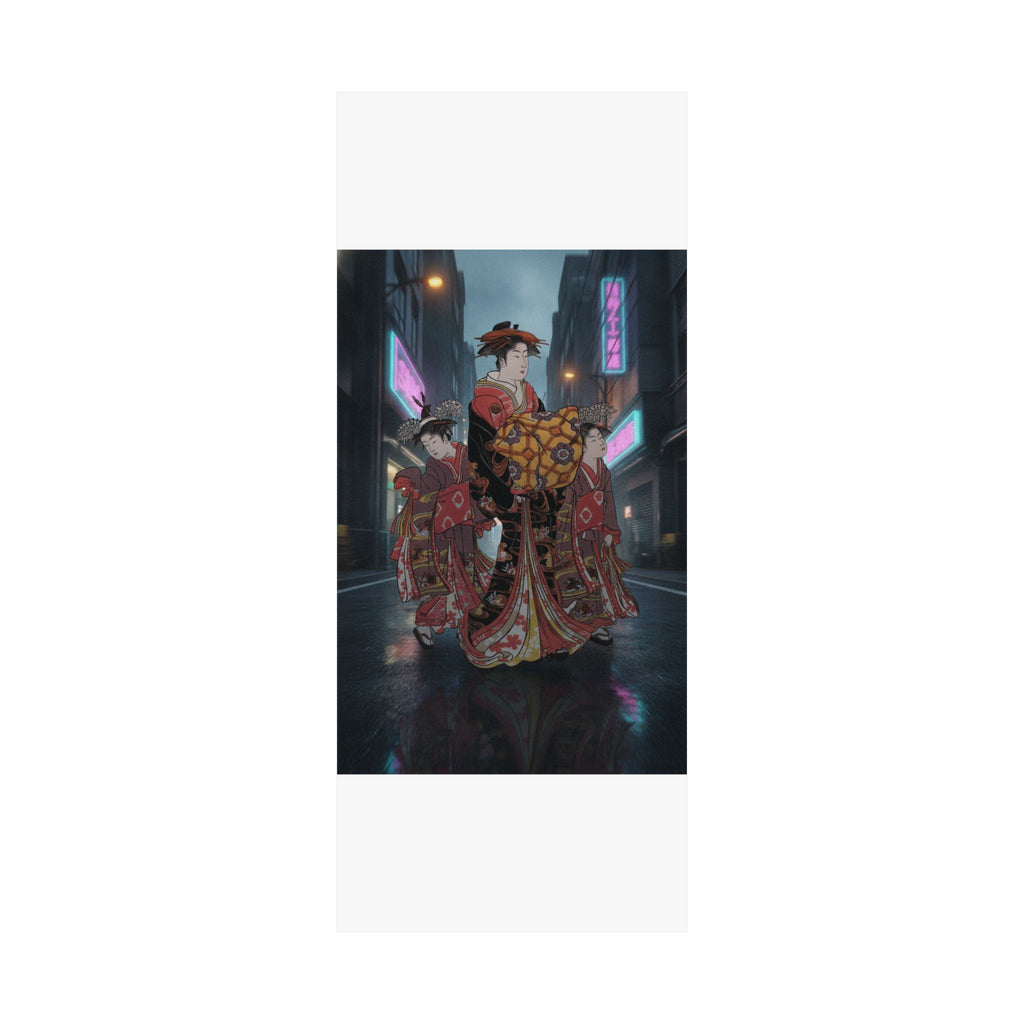 Fast Furious — An Oiran Accompanied By Two Kamuro — Matte Poster