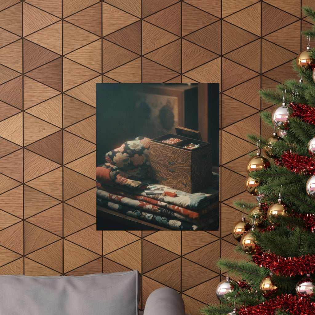 Cinematic — Lady'S Work-Box And Bed Clothing — Matte Poster