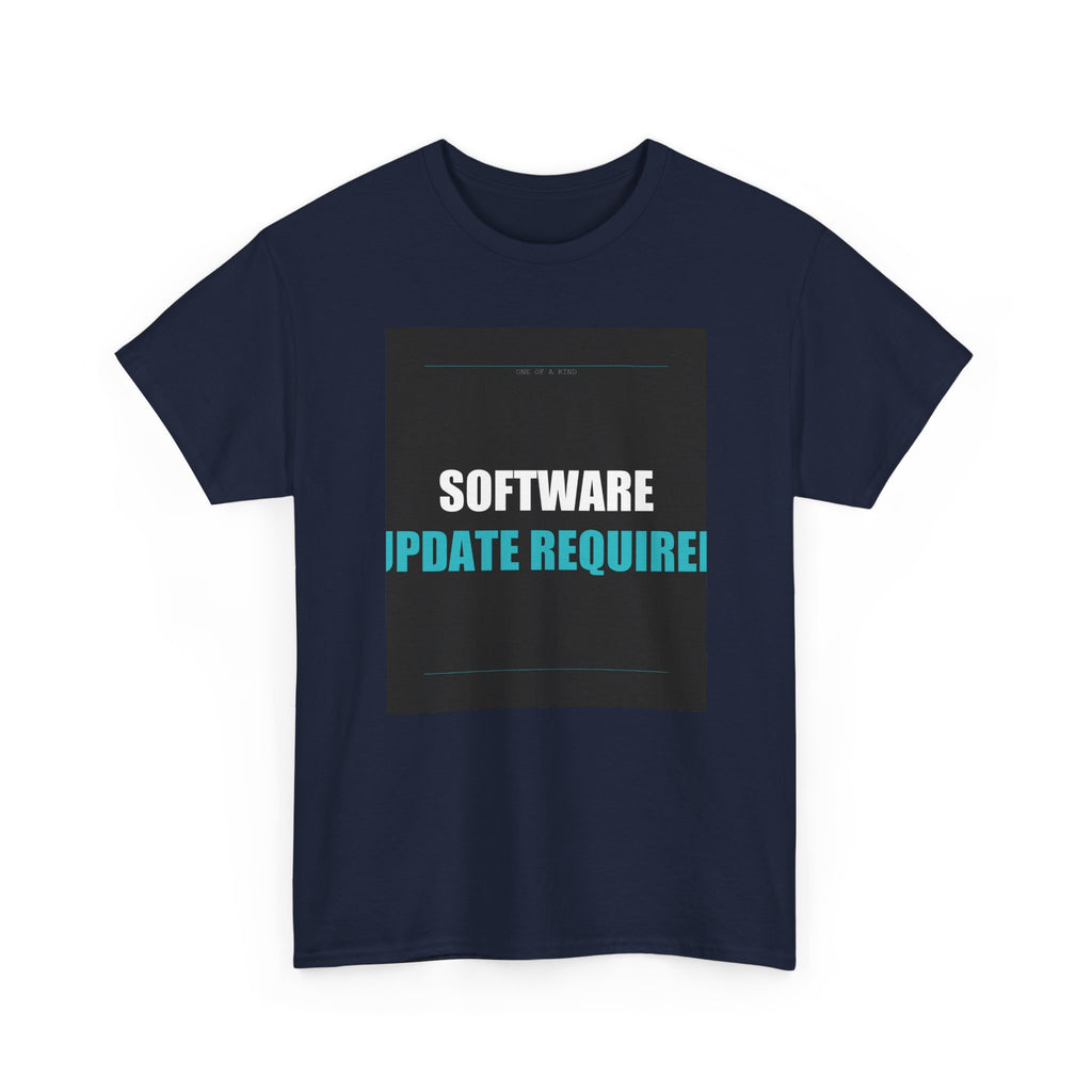 SOFTWARE UPDATE REQUIRED Cyan Type Graphic Tee