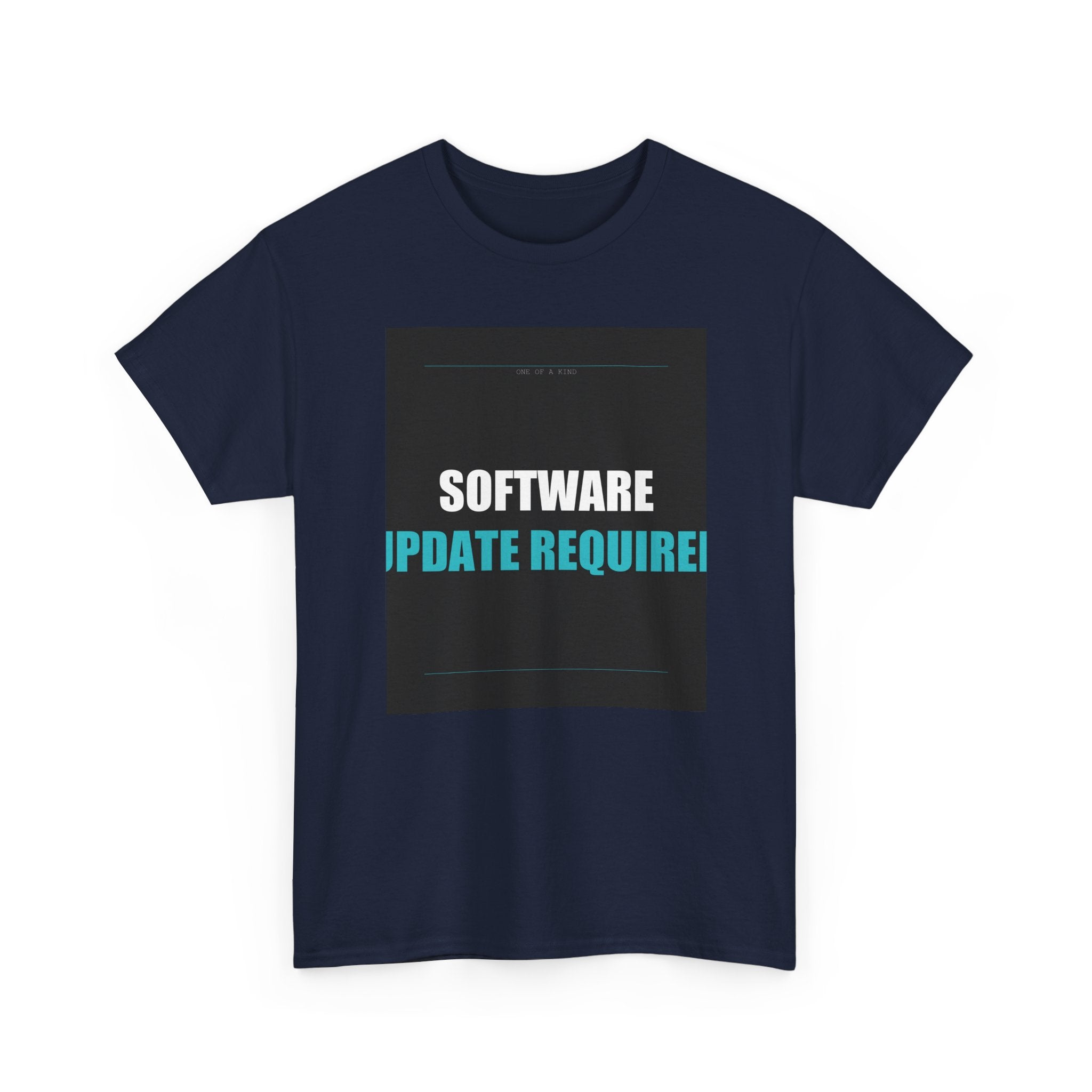 SOFTWARE UPDATE REQUIRED Cyan Type Graphic Tee