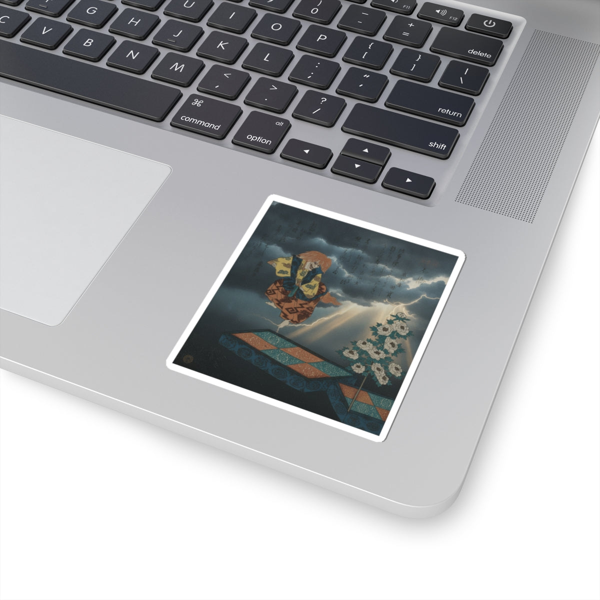 Dramatic Storm — Scene From Noh Dance — Kiss-Cut Sticker