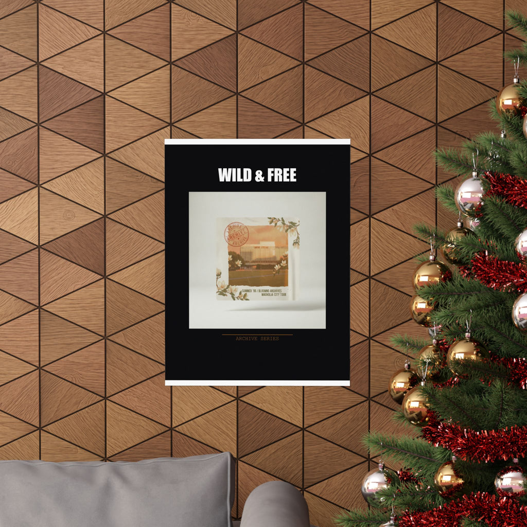 WILD & FREE Vintage Magnolia Archive Matte Poster