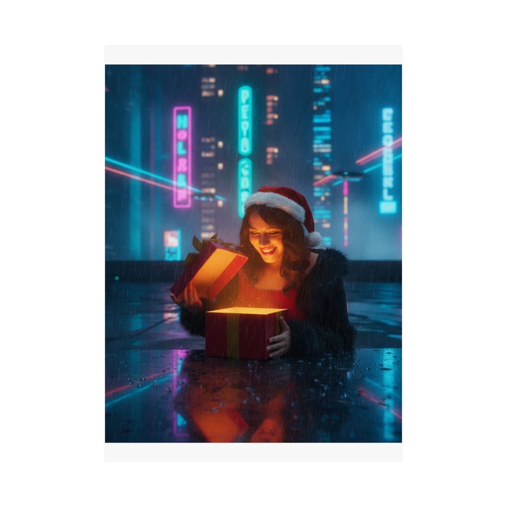 Neon Noir — Person — Matte Poster