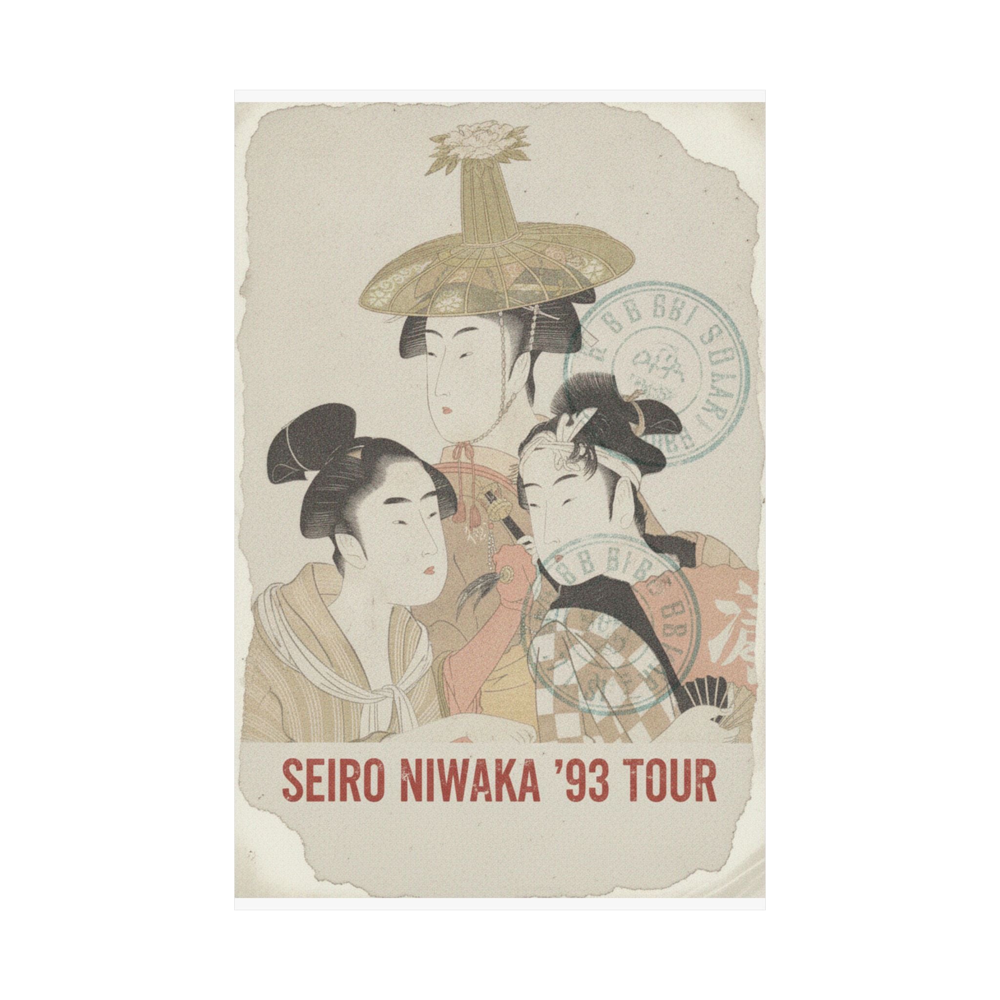 Vintage Bootleg — Seiro Niwaka Onna Geisha No Bu Tojin Shishi Sumo — Matte Poster