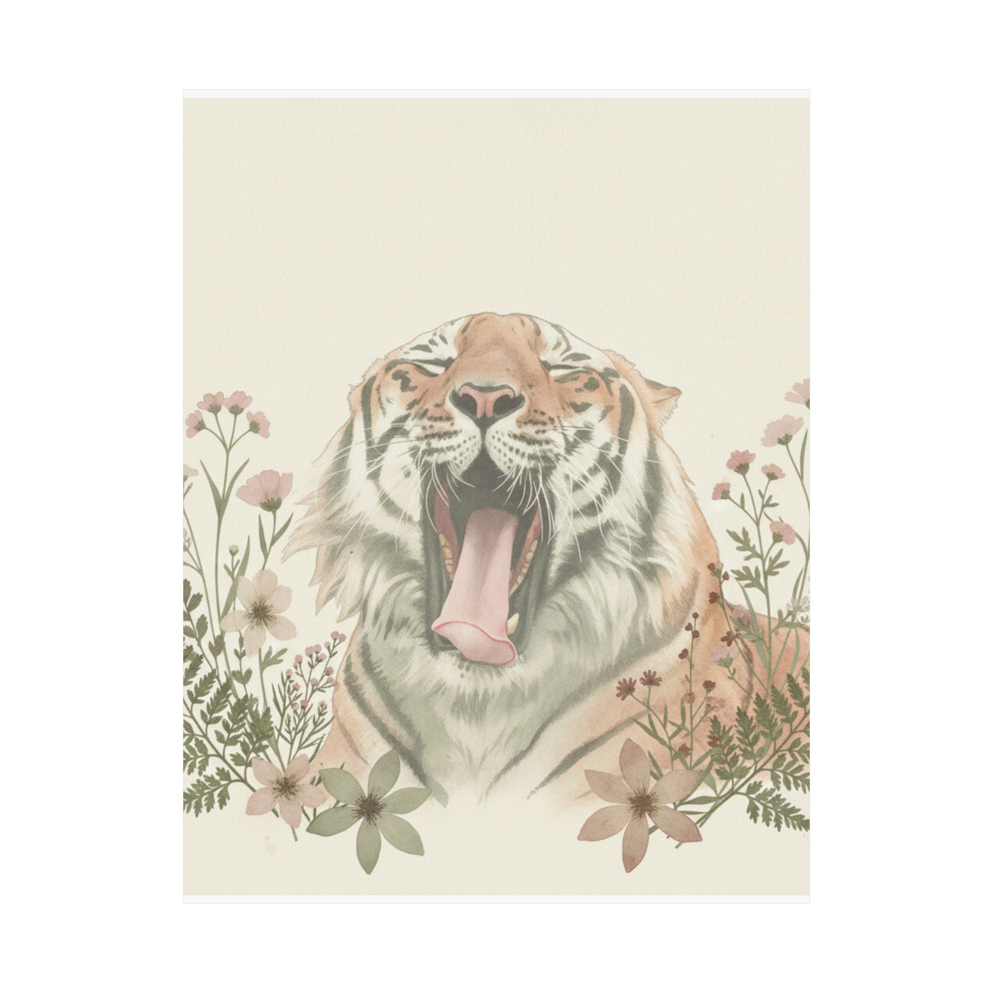 Botanical — Tiger — Matte Poster