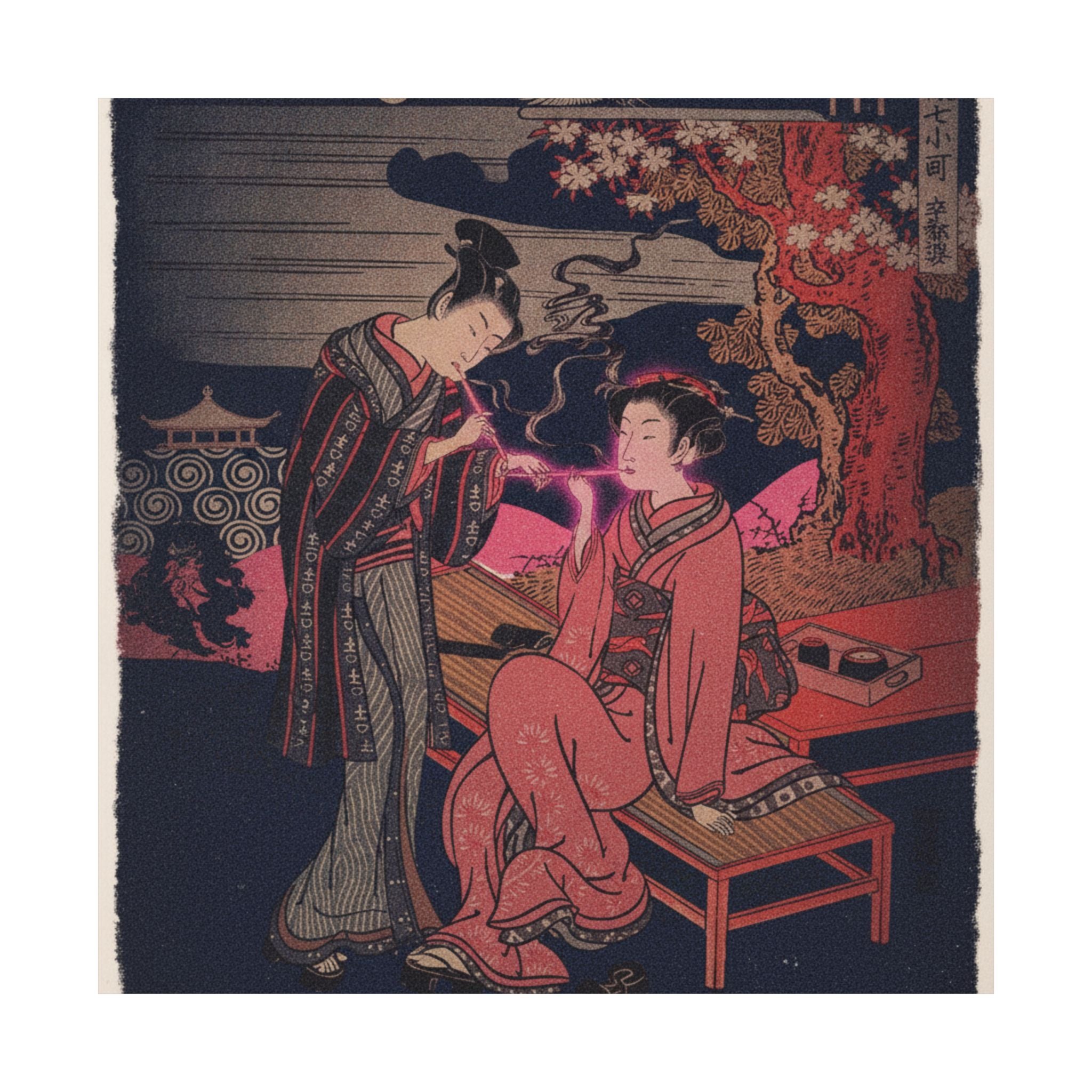 Japanese Street — Sotoba; One Of Seven Komachi — Matte Poster