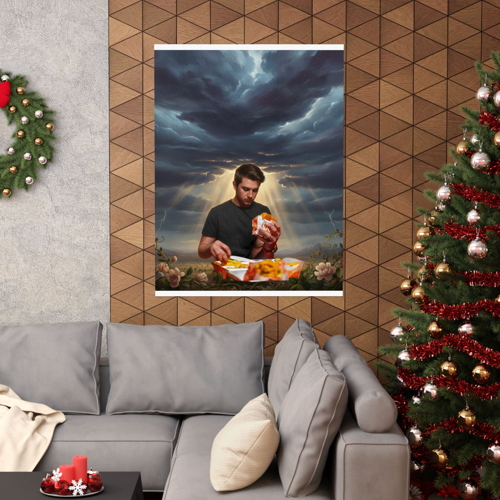 Dramatic Storm — Person — Matte Poster
