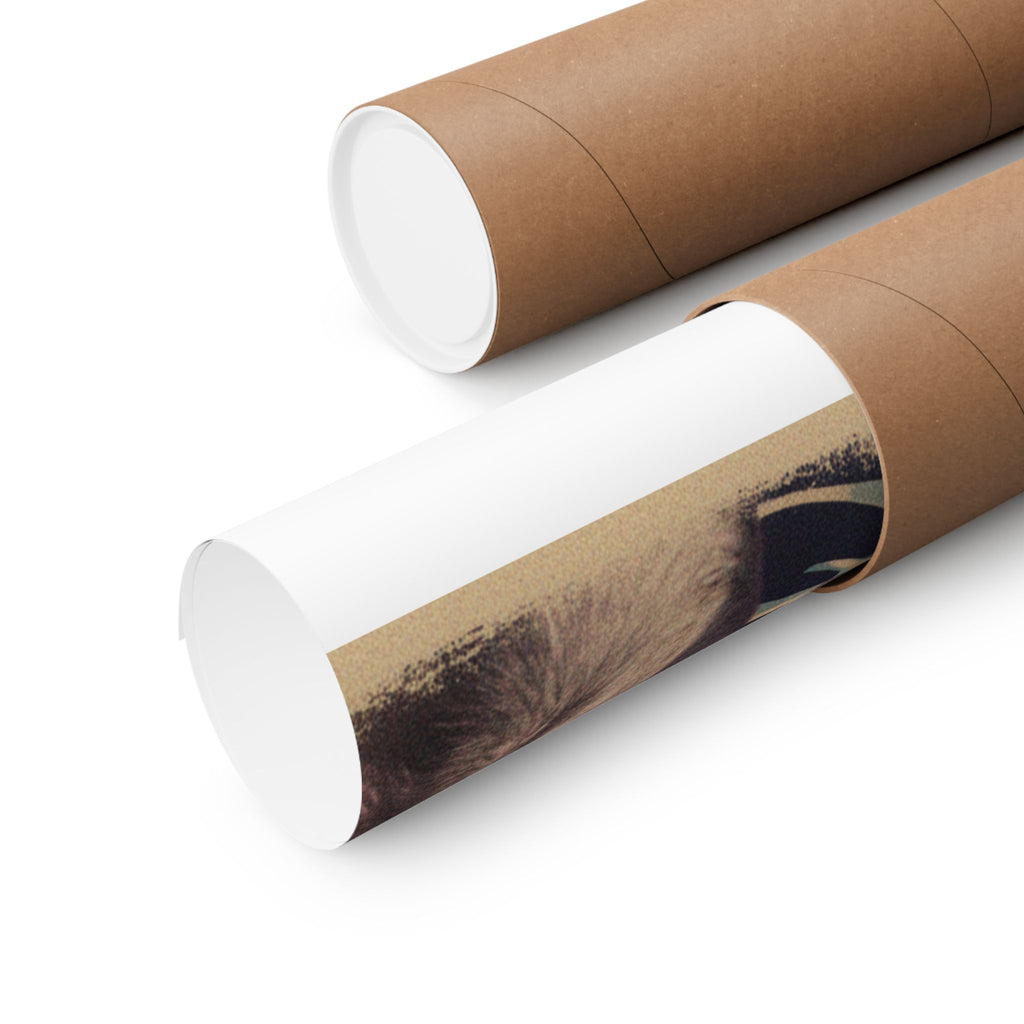 Japanese Street — Dog — Matte Poster