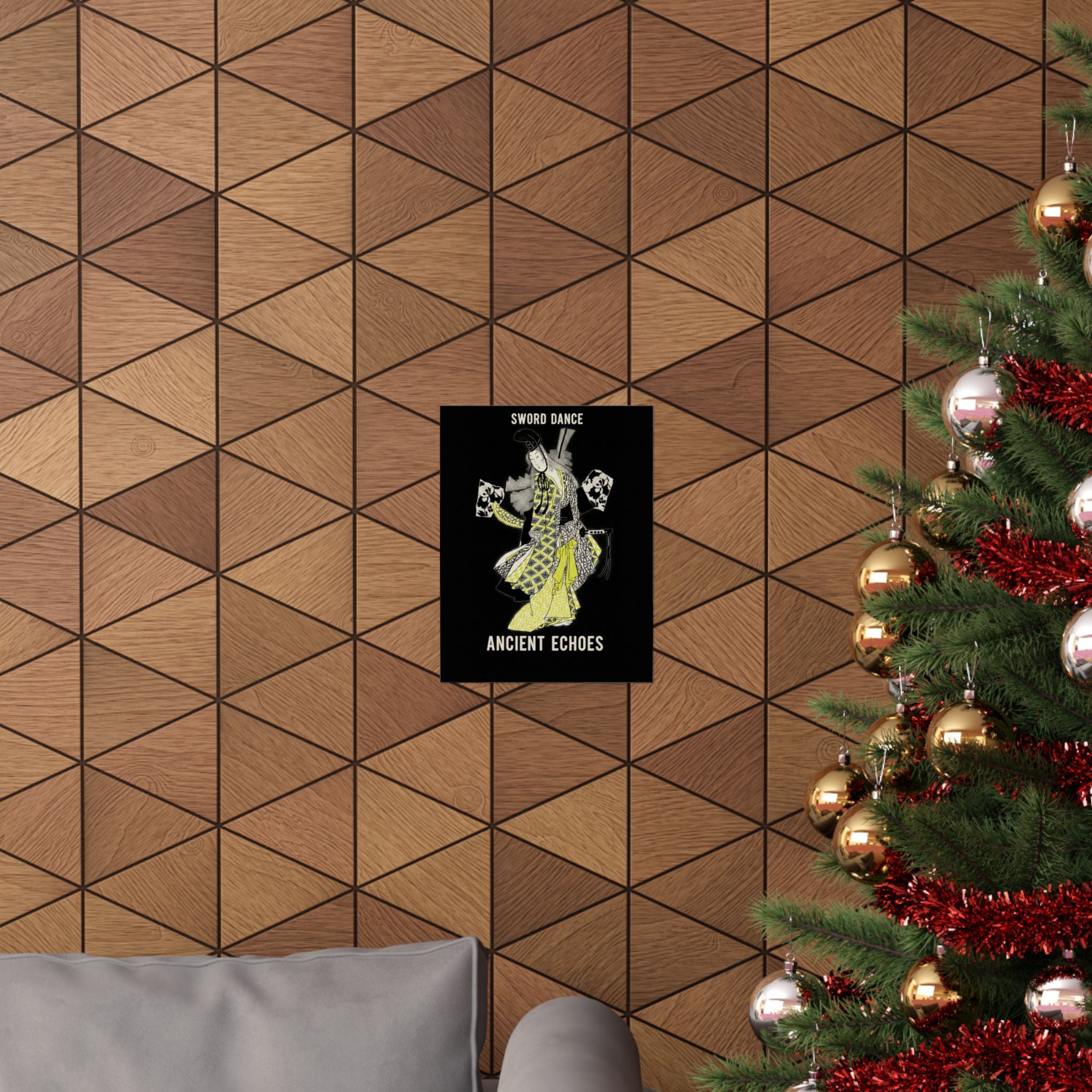 Streetwear Collage — Dancing Girl Wearing A Sword — Matte Poster