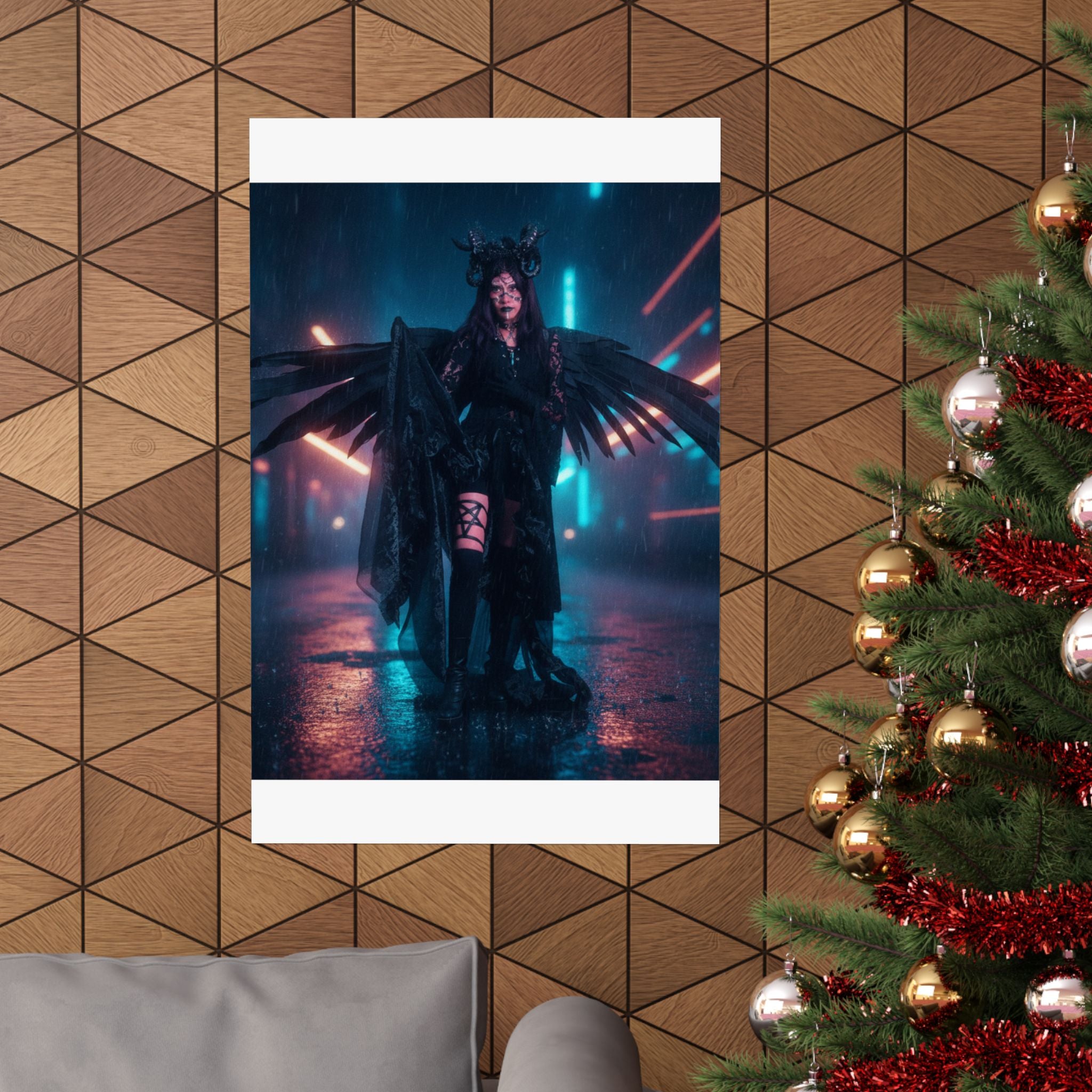 Neon Noir — Person — Matte Poster